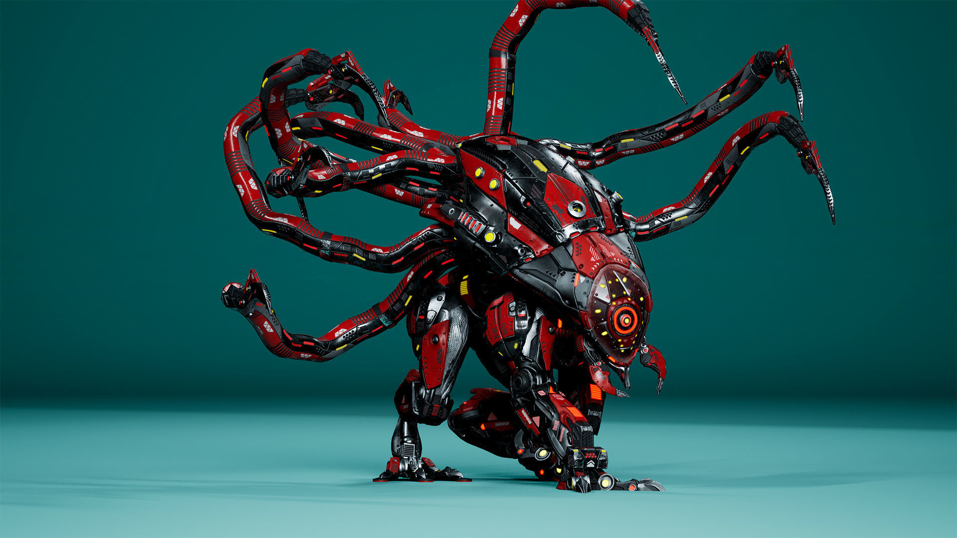 Sci-Fi Monster Hunter Low-poly 3D model_7