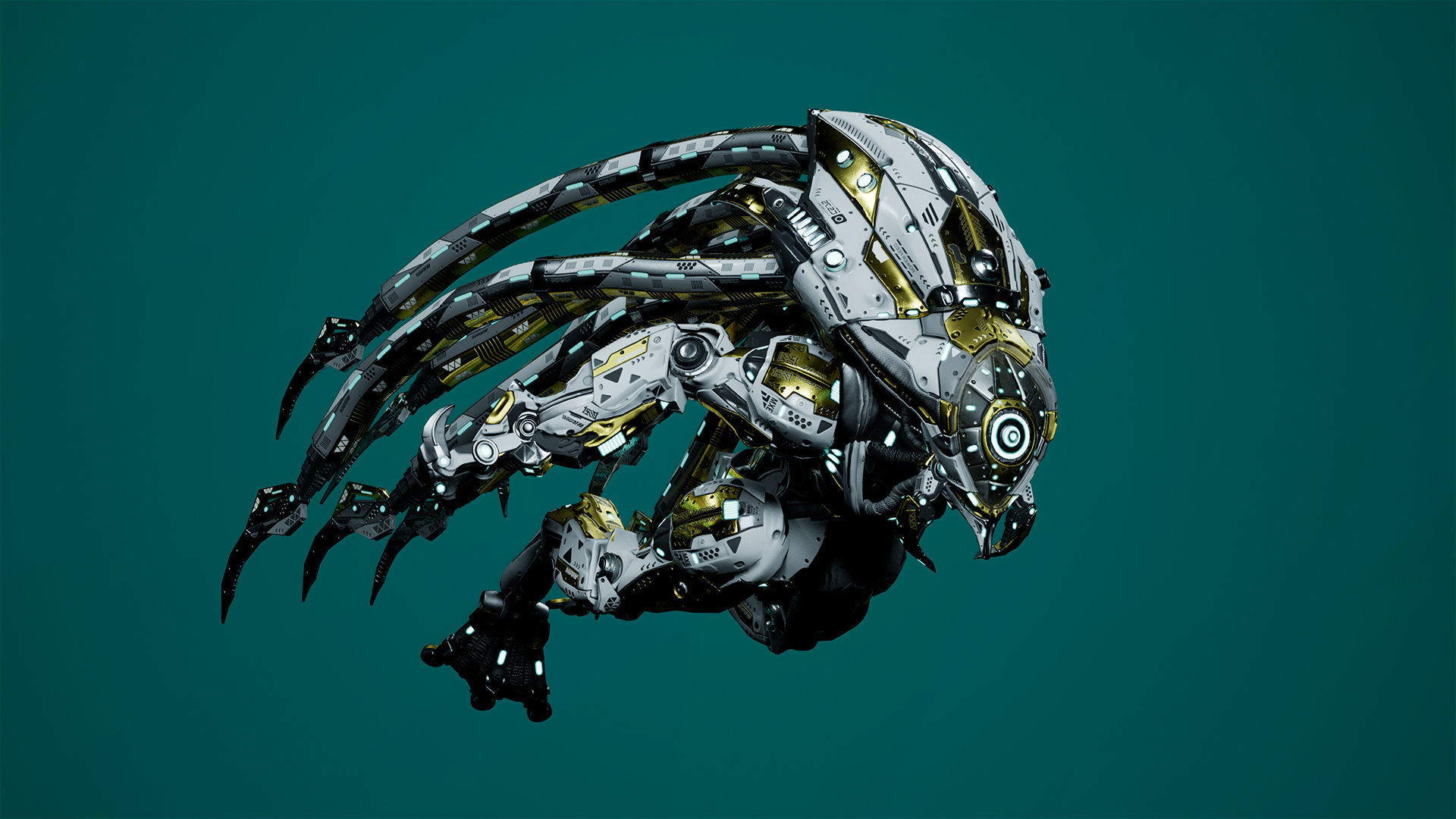 Sci-Fi Monster Hunter Low-poly 3D model_15