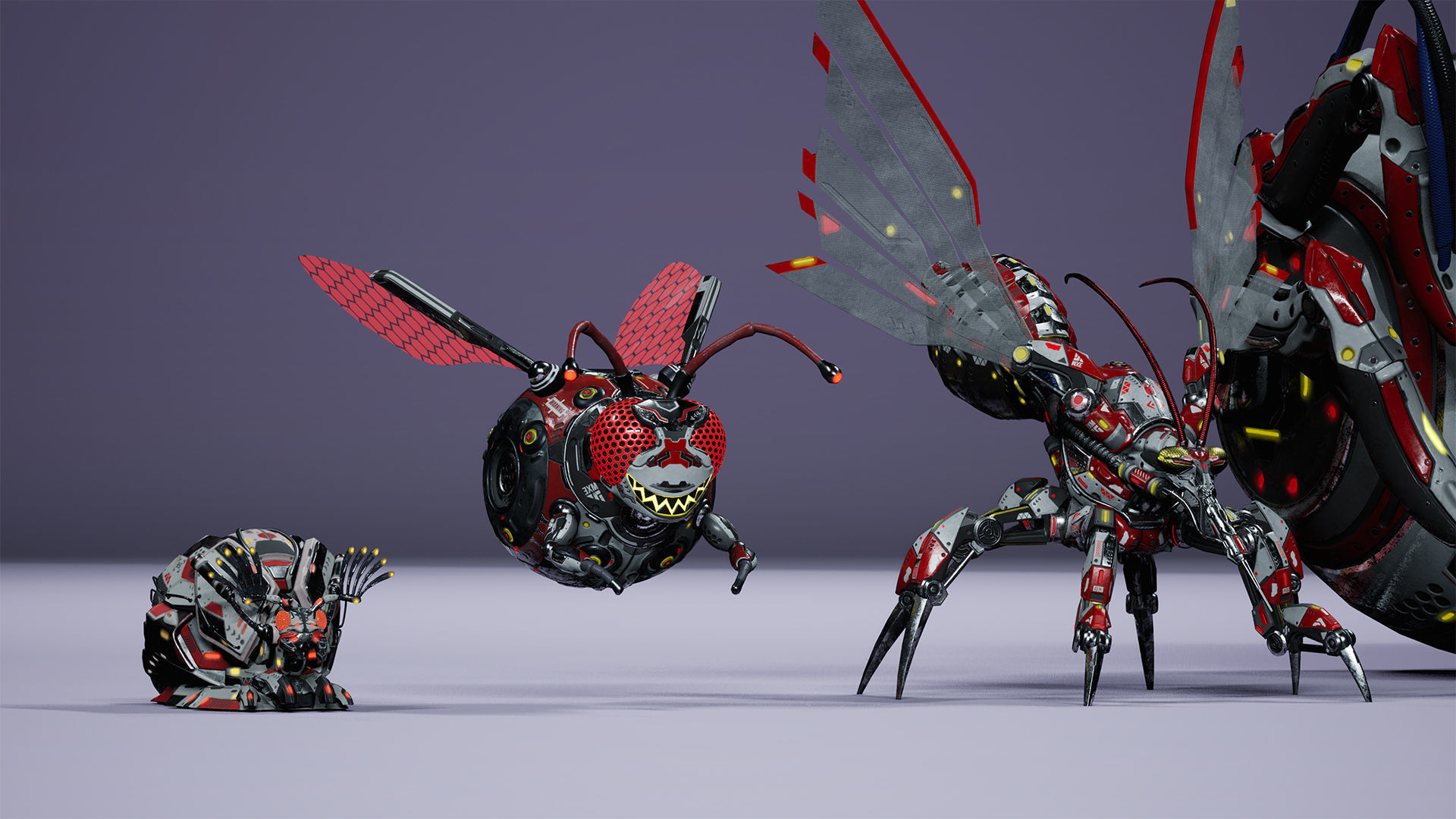Sci-Fi Insect pack 3D Model Collection_11