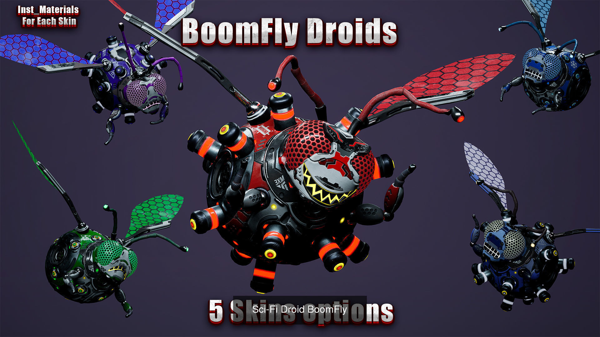 Sci-Fi Insect pack 3D Model Collection_16