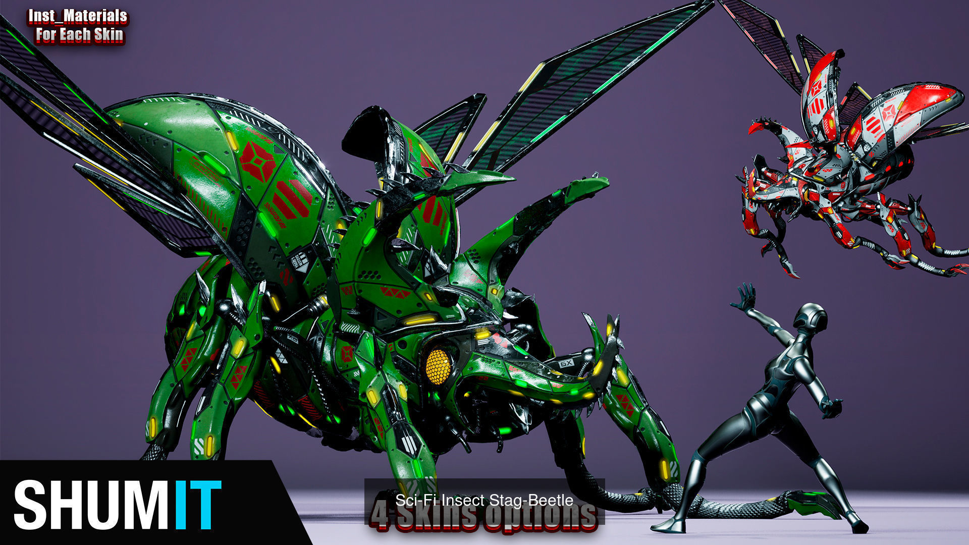 Sci-Fi Insect pack 3D Model Collection_20