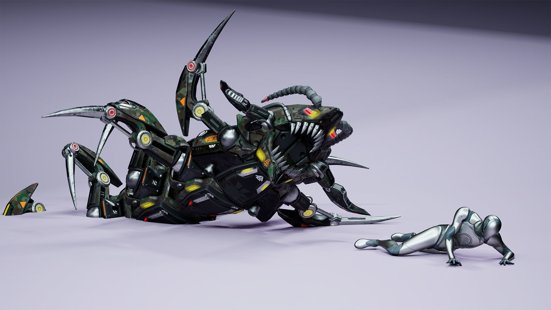 Sci-Fi Insect pack 3D Model Collection_36