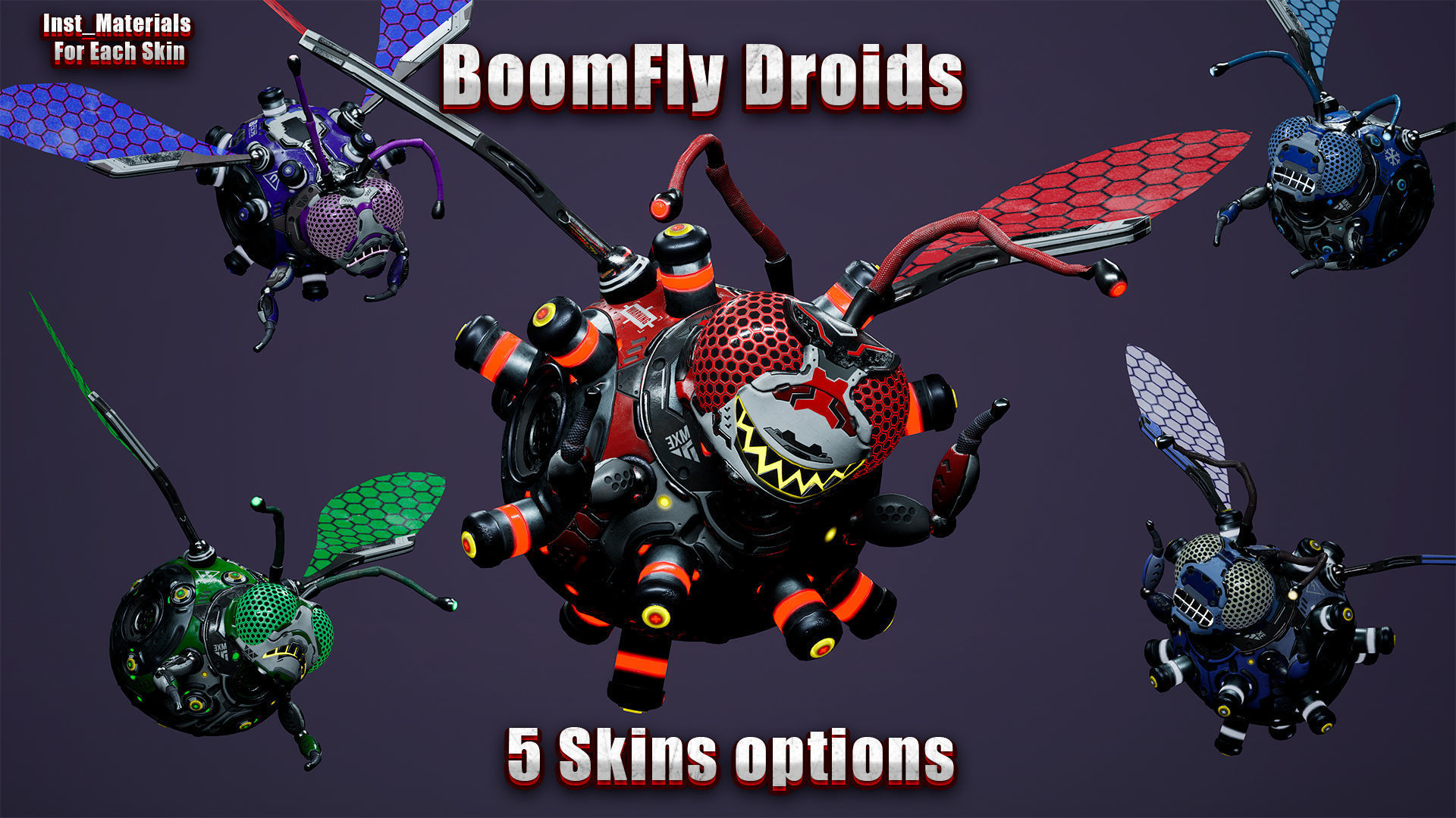 Sci-Fi Insect pack 3D Model Collection_19