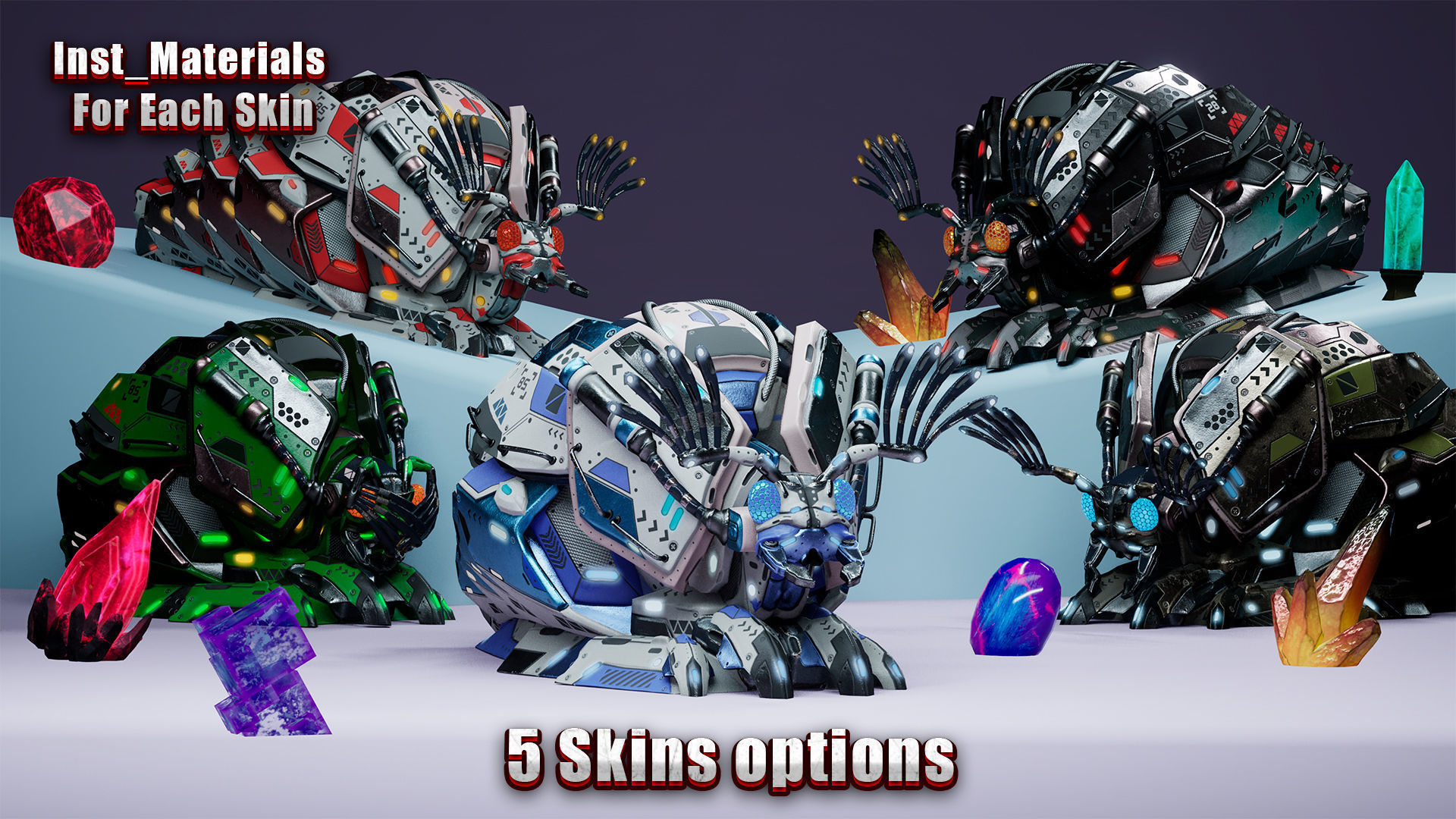 Sci-Fi Insect pack 3D Model Collection_23