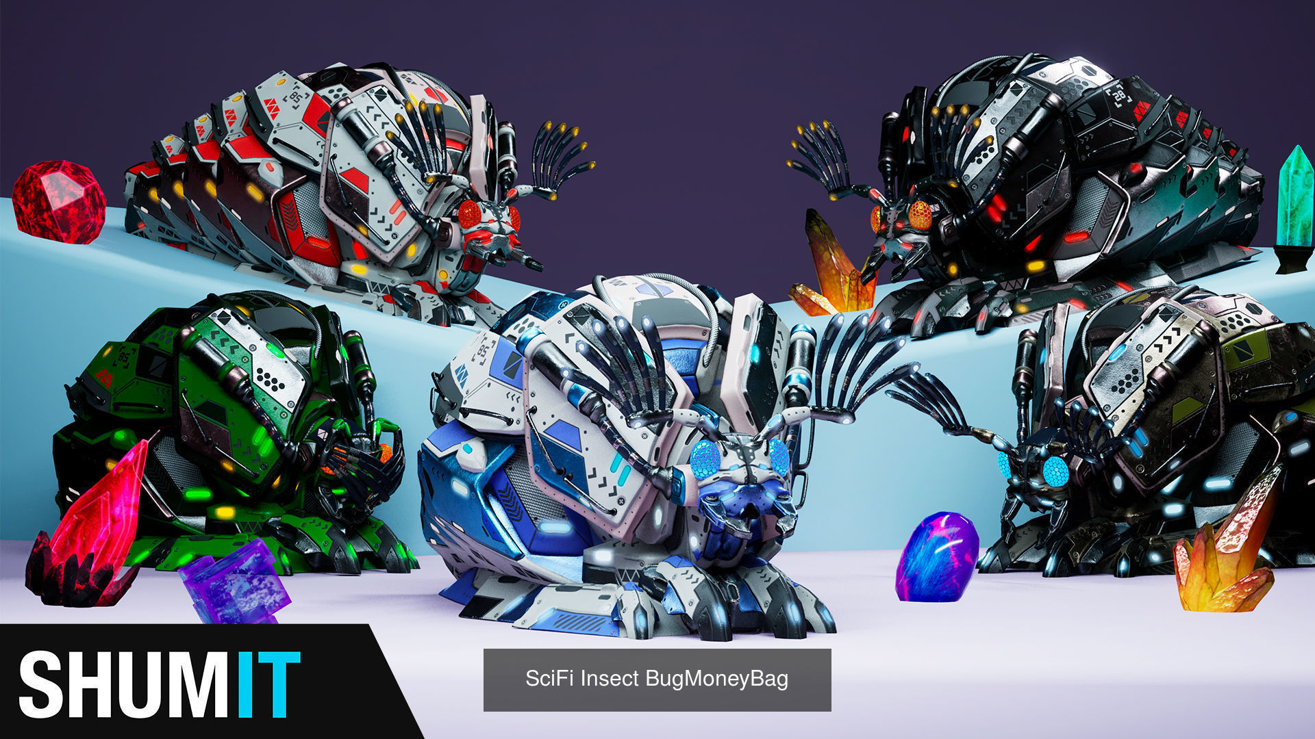 Sci-Fi Insect pack 3D Model Collection_18
