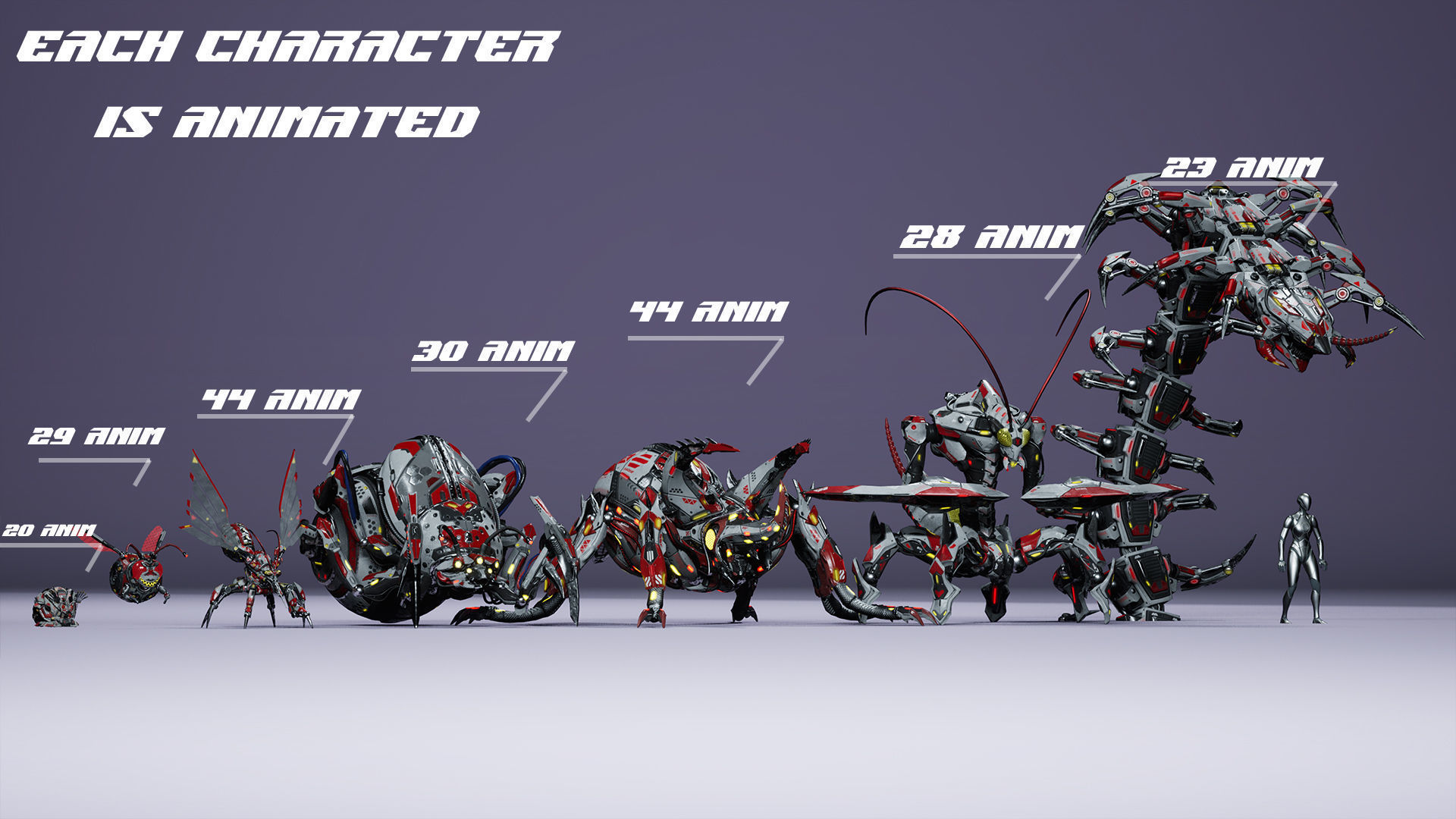 Sci-Fi Insect pack 3D Model Collection_9