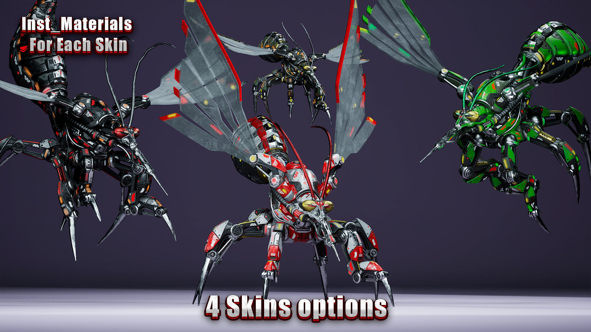 Sci-Fi Insect pack 3D Model Collection_25