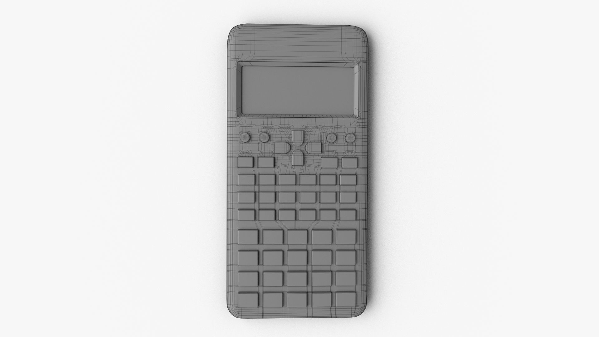 Scientific Calculator Low-poly 3D model_7