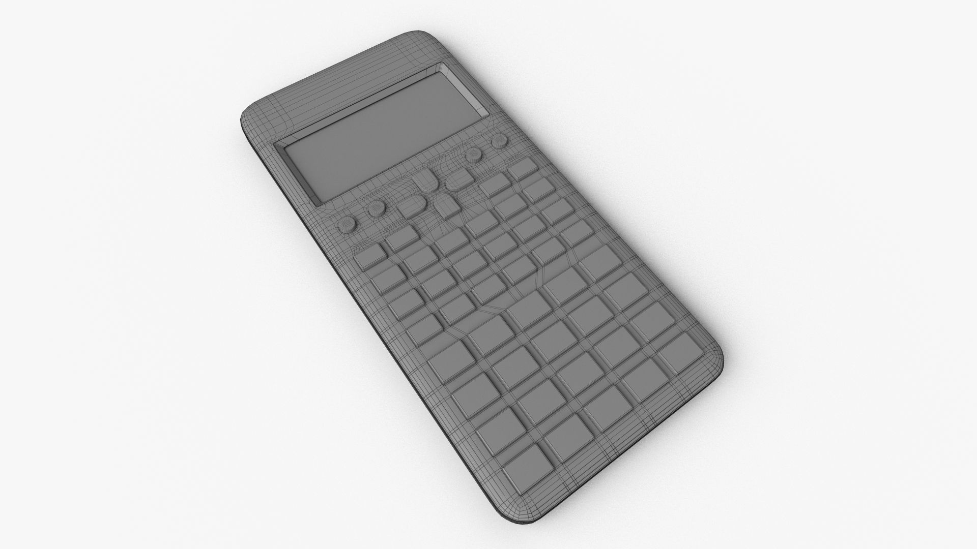 Scientific Calculator Low-poly 3D model_6