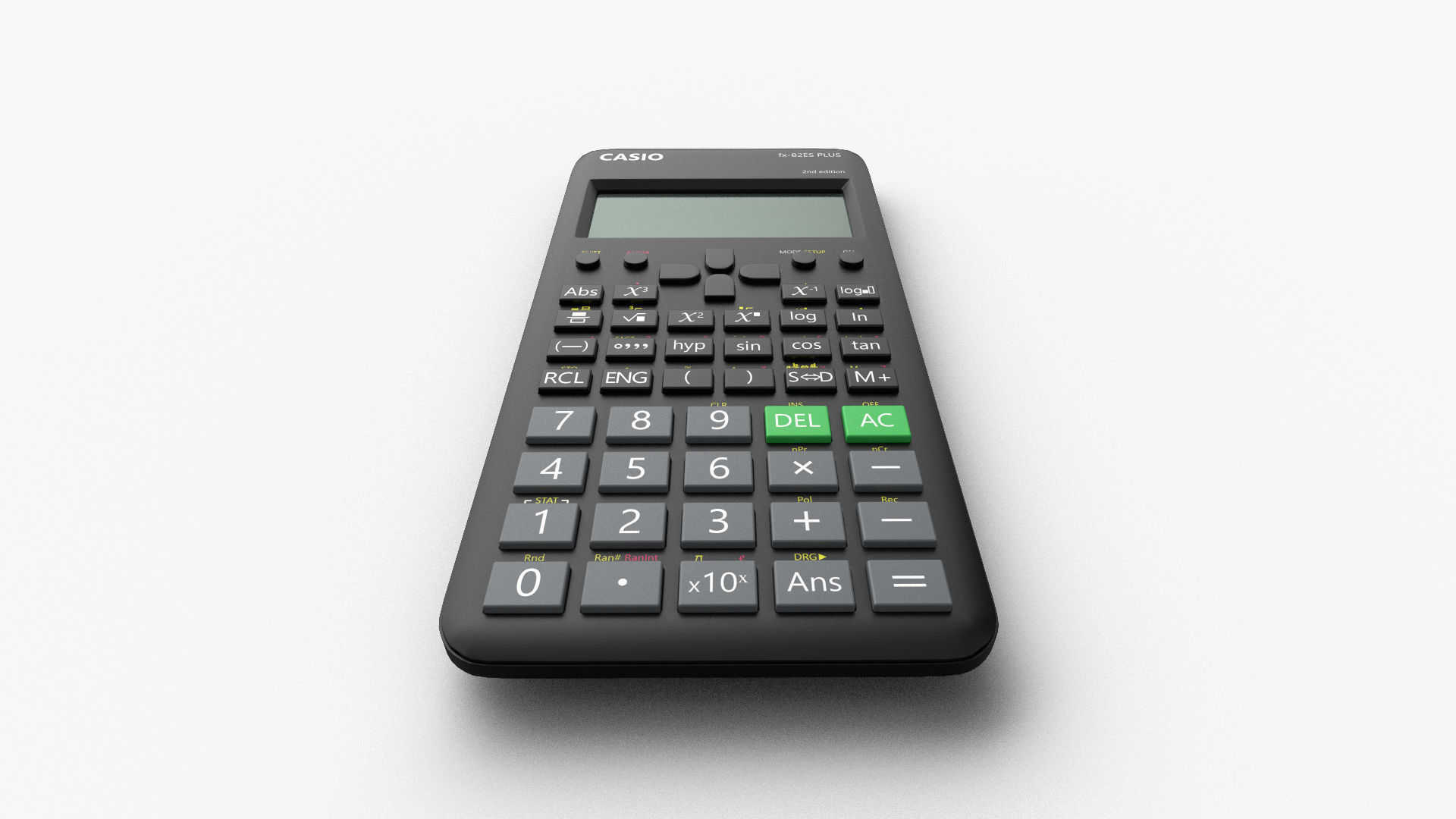 Scientific Calculator Low-poly 3D model_2