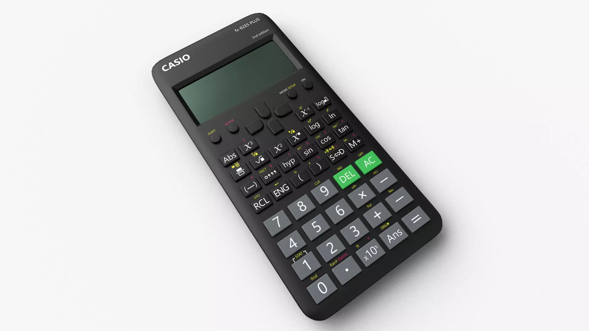 Scientific Calculator Low-poly 3D model_0