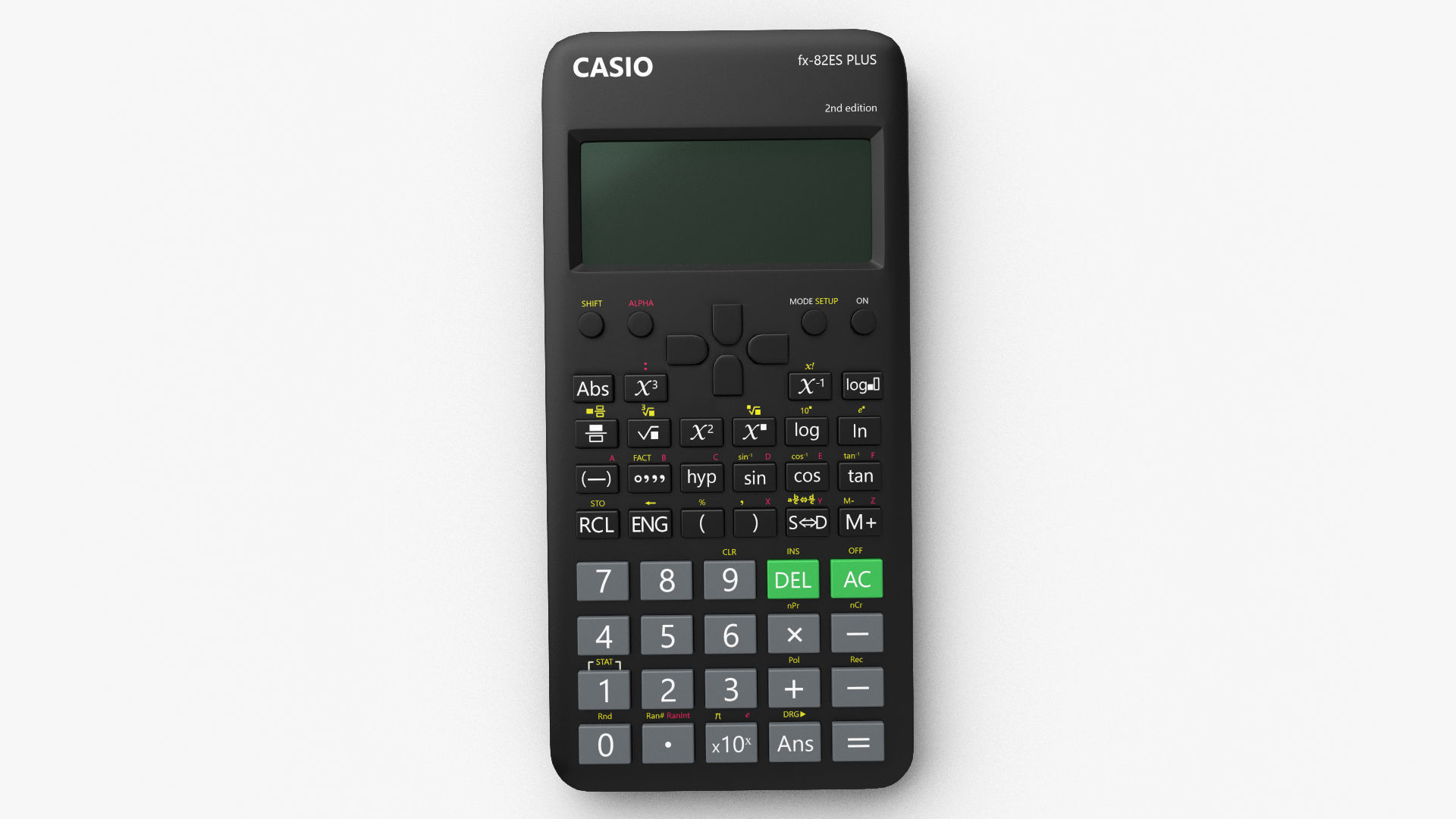 Scientific Calculator Low-poly 3D model_1