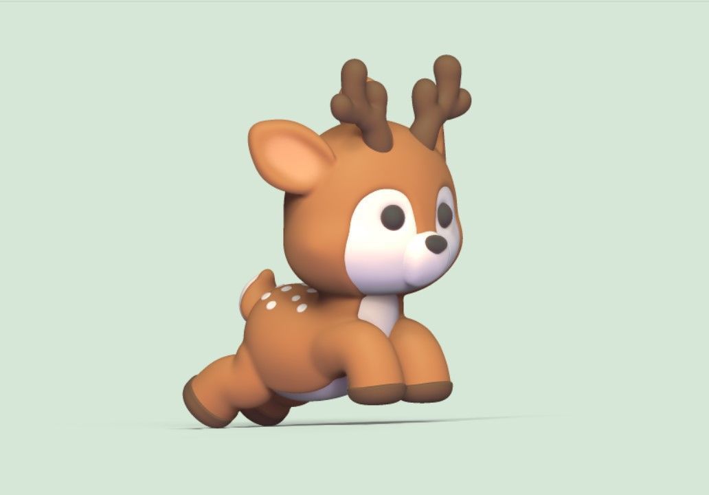 Happy Deer 3D print model_2