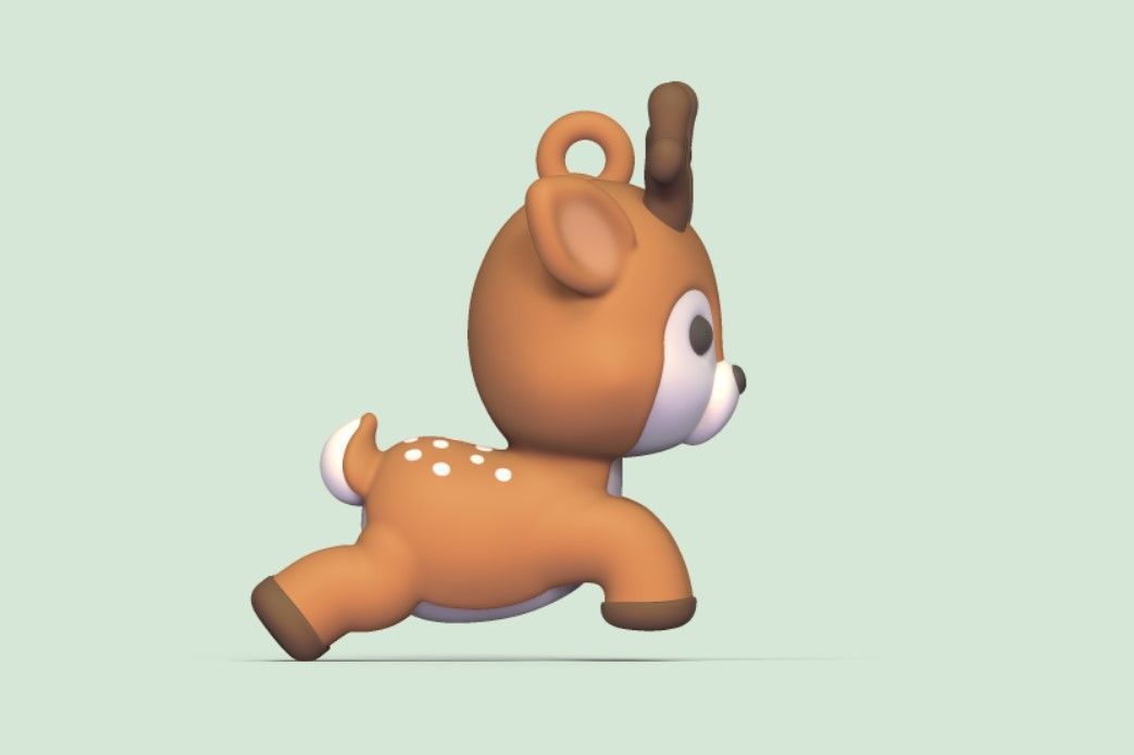 Happy Deer 3D print model_3