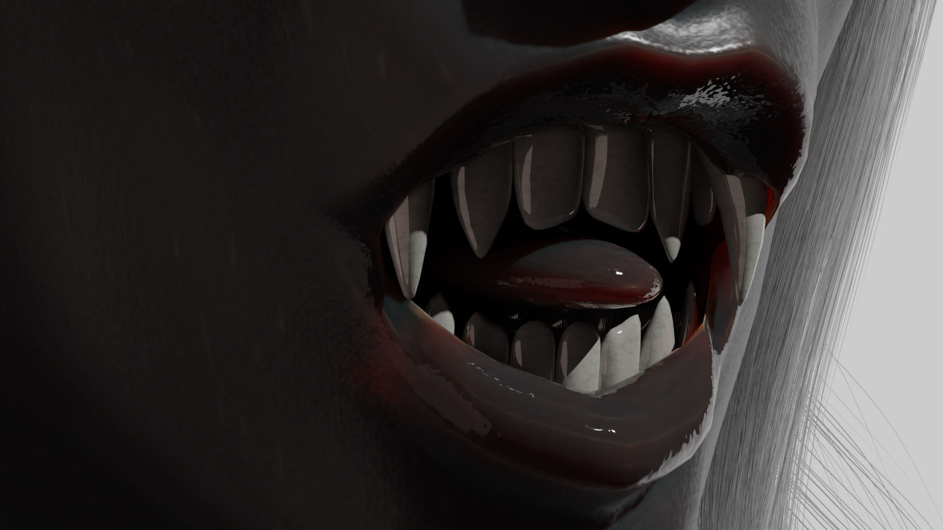 werewolves Low-poly 3D model_8