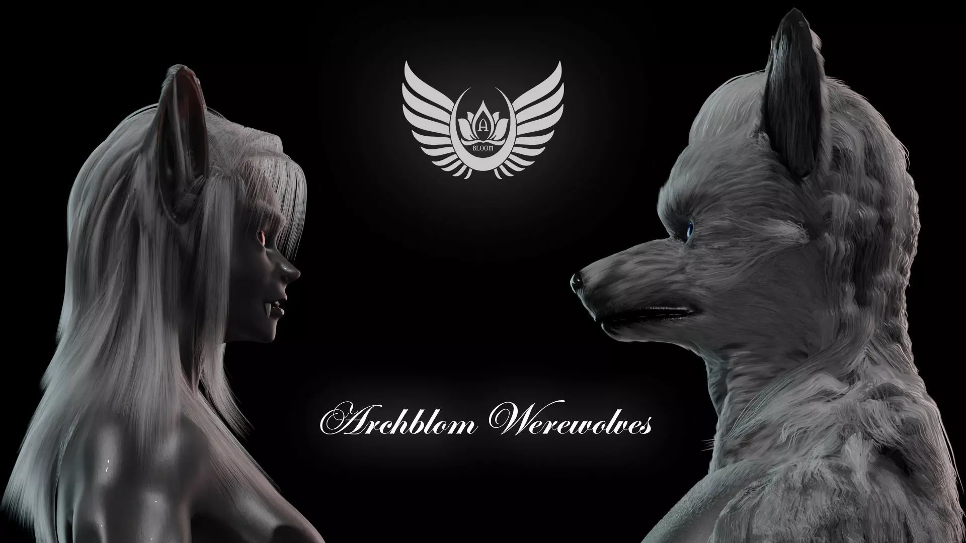 werewolves Low-poly 3D model_0