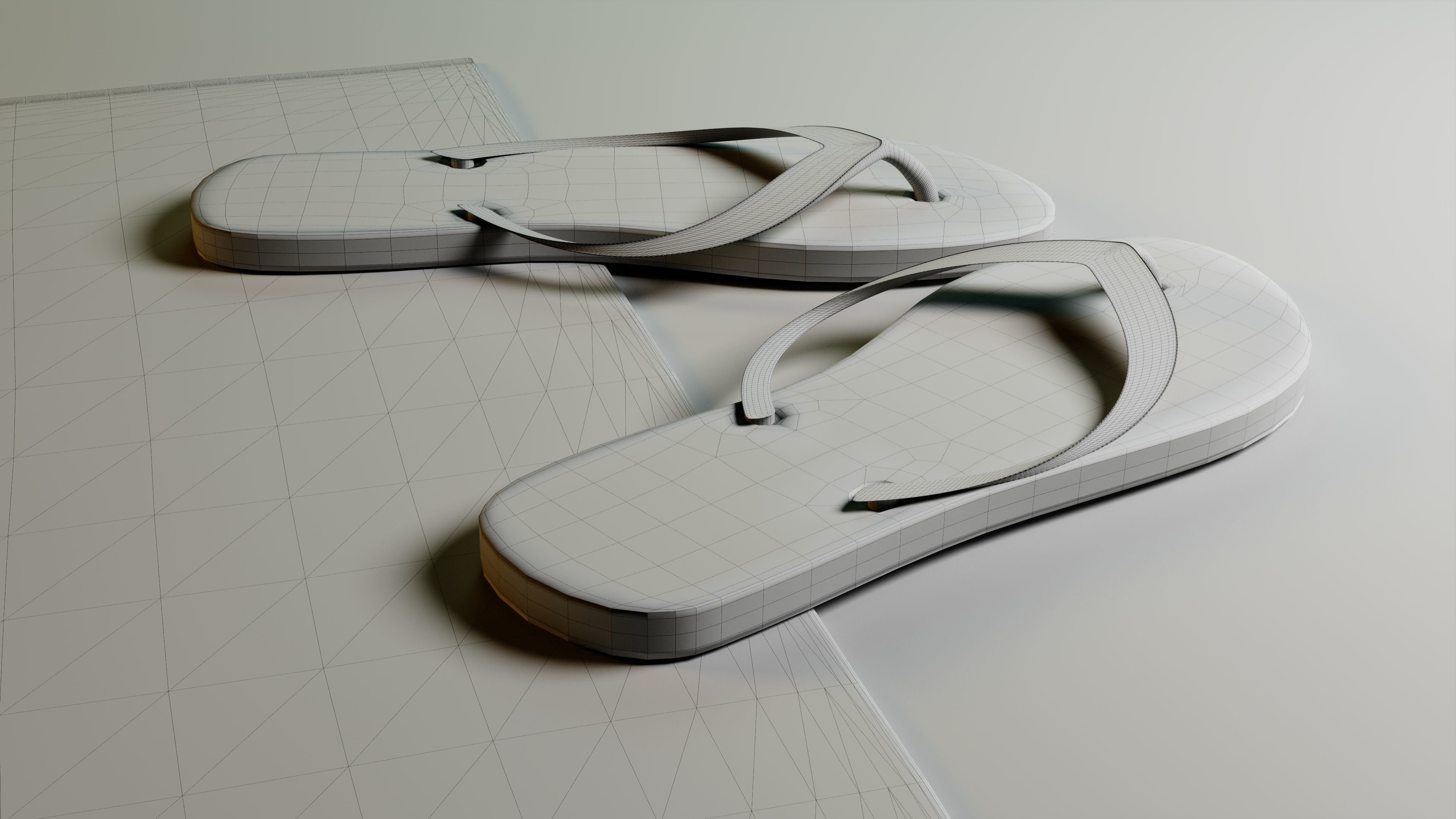 Slippers Free 3D model_2