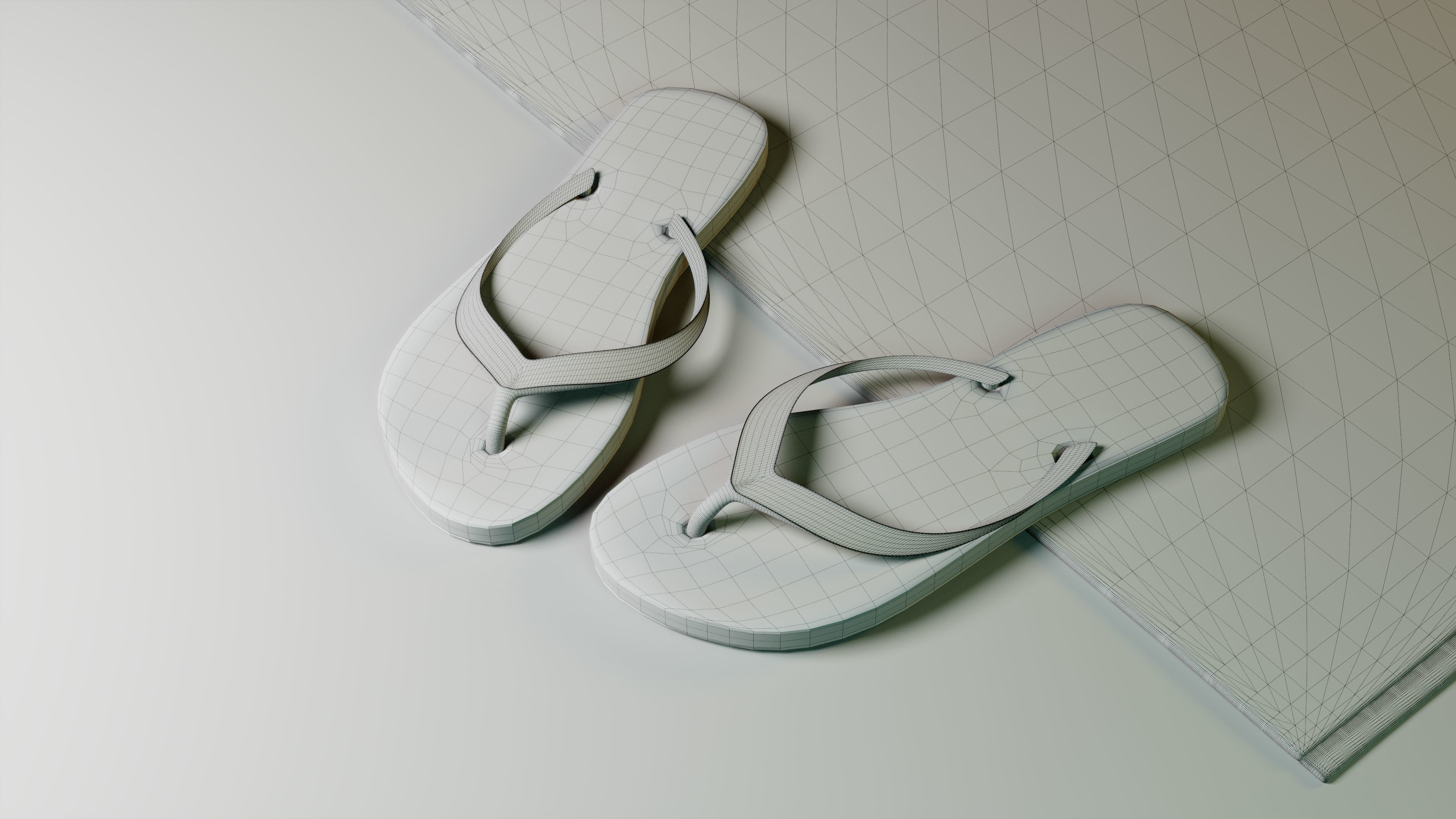 Slippers Free 3D model_1
