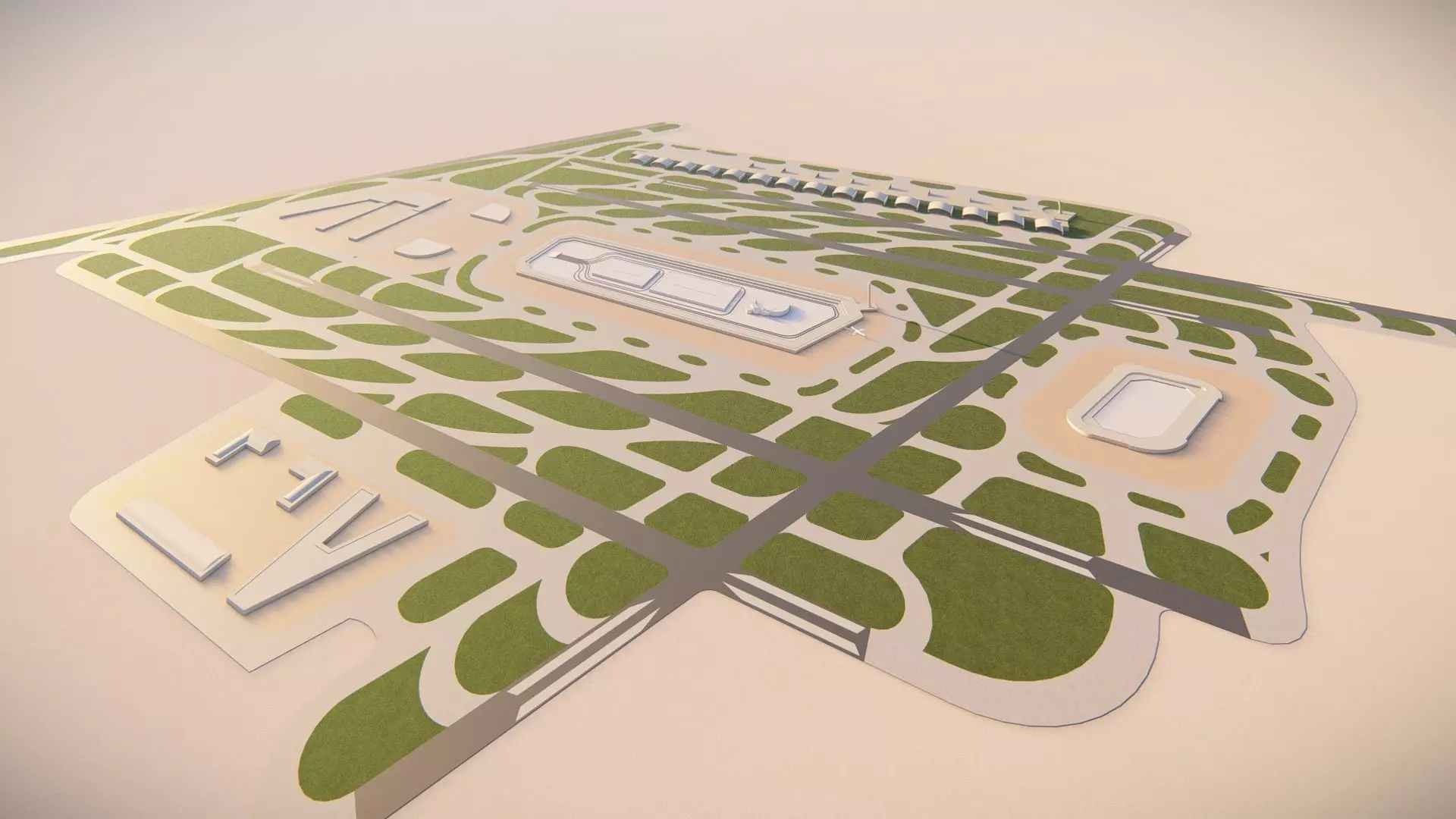 3D Airport-Airport 3D model