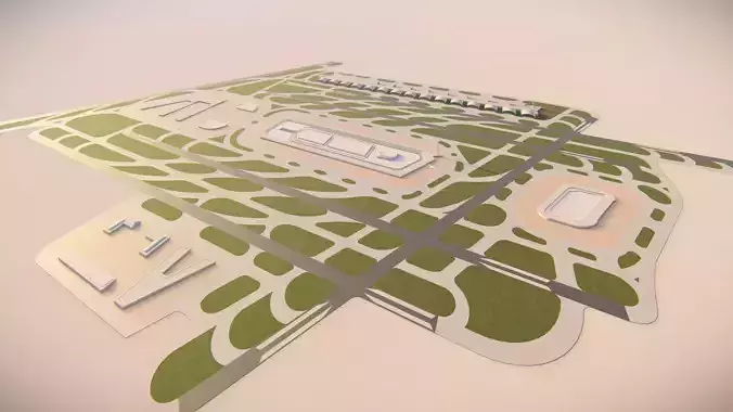 3D Airport-Airport 3D model