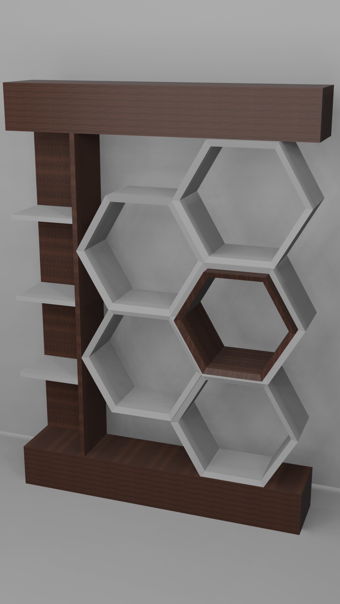 modern shelf 3D model_5