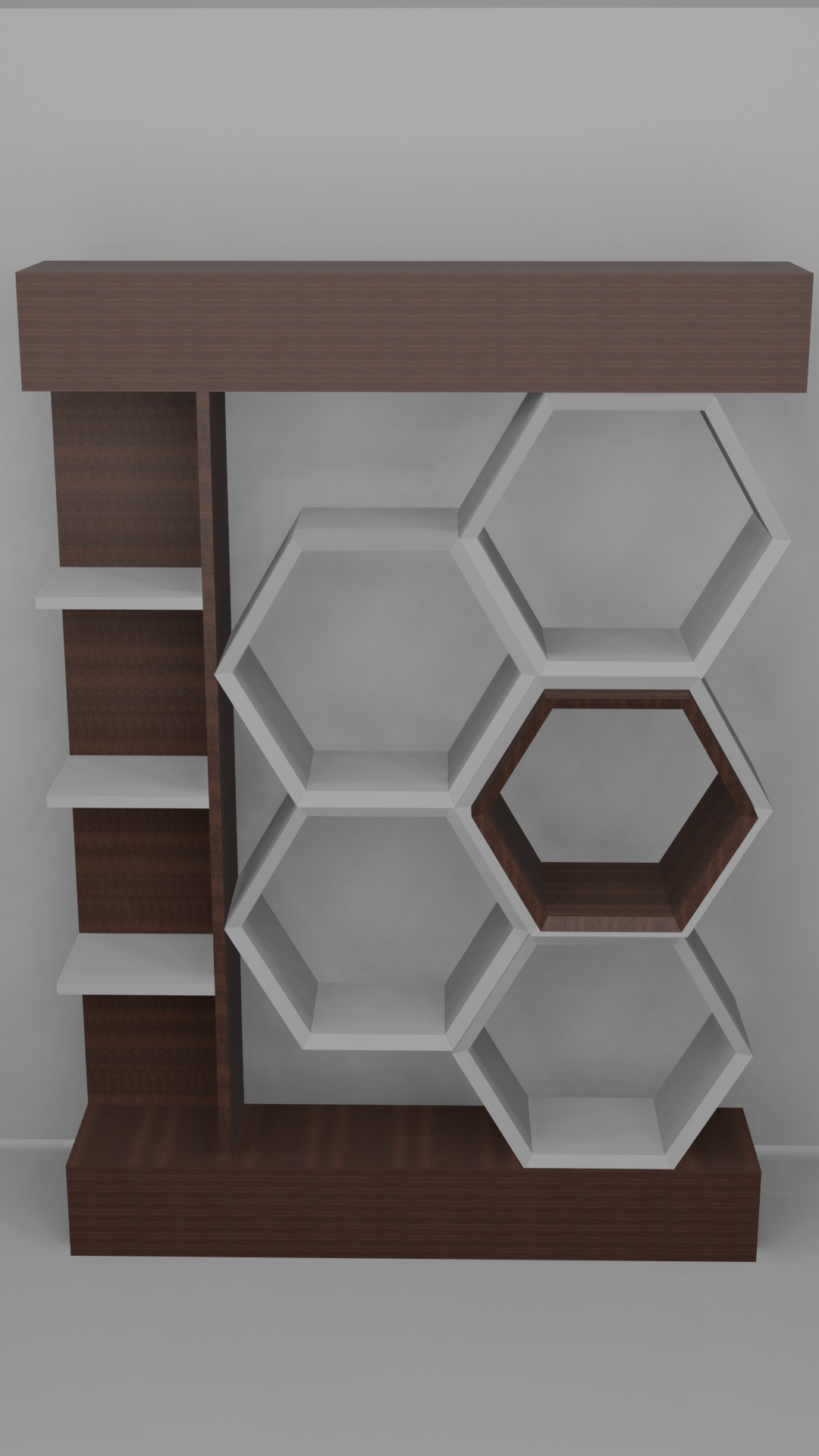 modern shelf 3D model_4