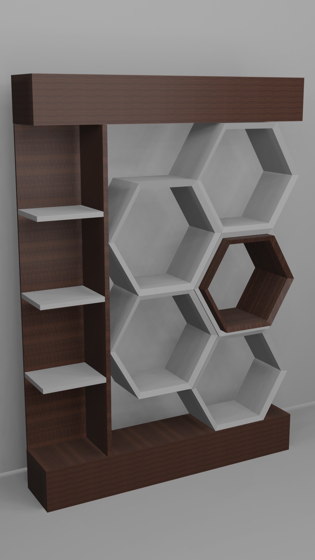 modern shelf 3D model_3