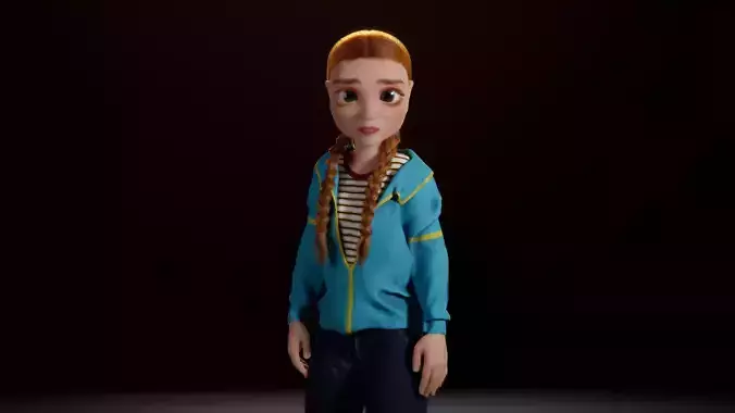 Stylized Character Max Low-poly 3D model