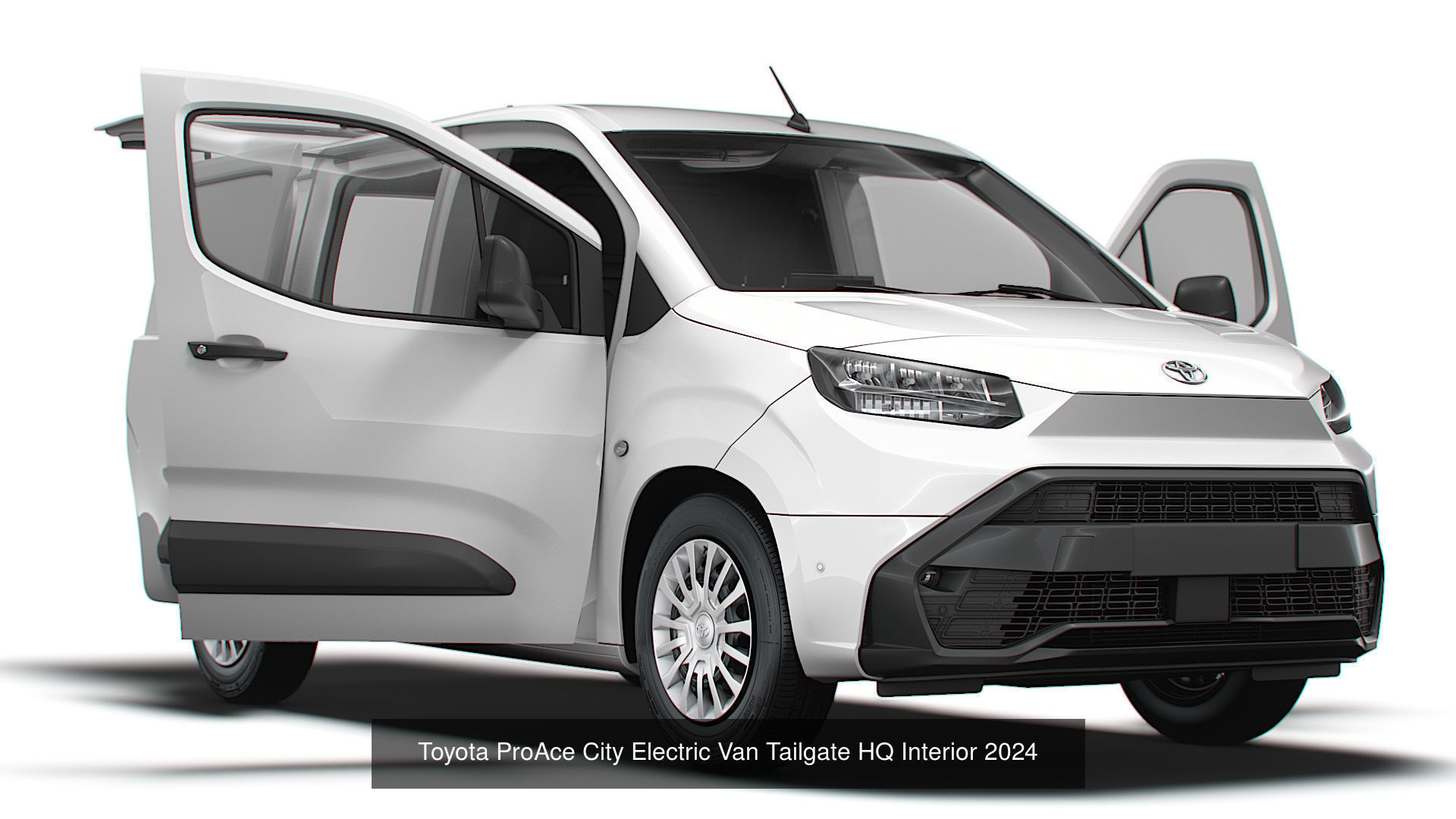 Stellantis Small E Van HQ Interior Tailgate 2024 3D Model Collection_5