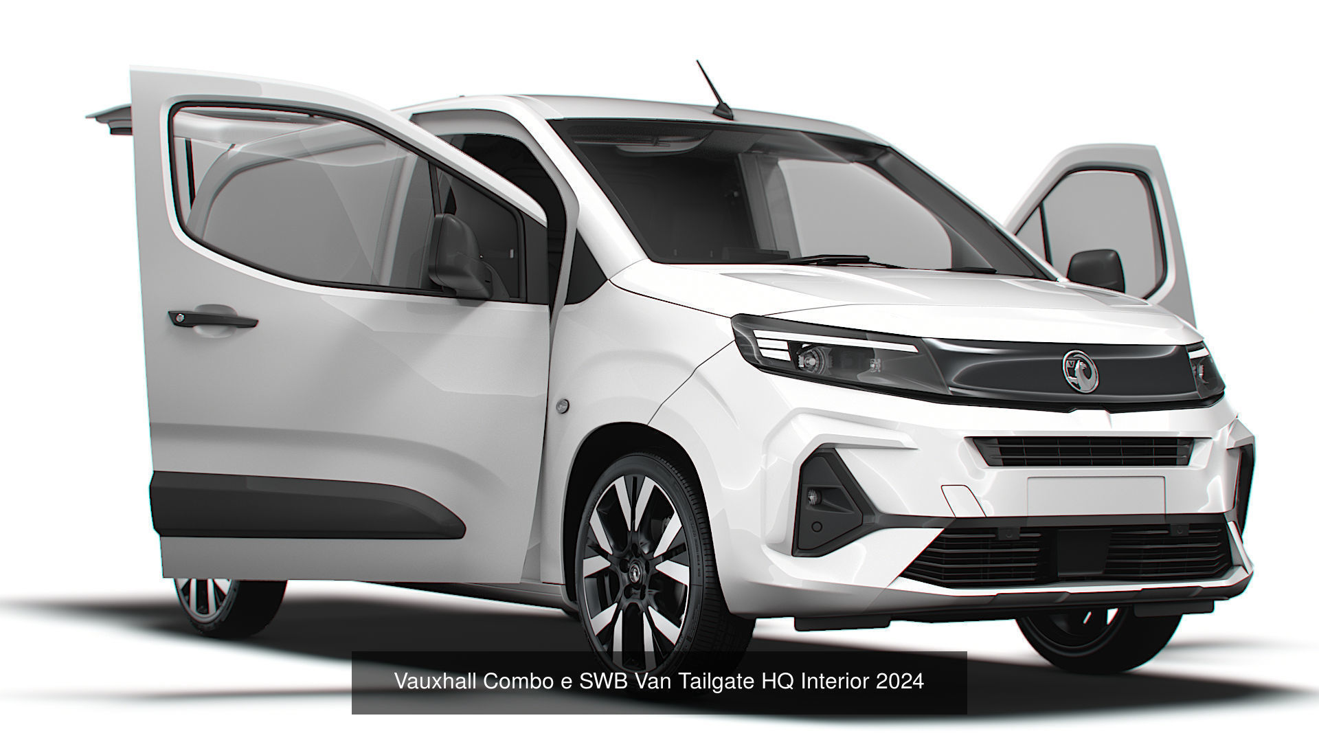 Stellantis Small E Van HQ Interior Tailgate 2024 3D Model Collection_6