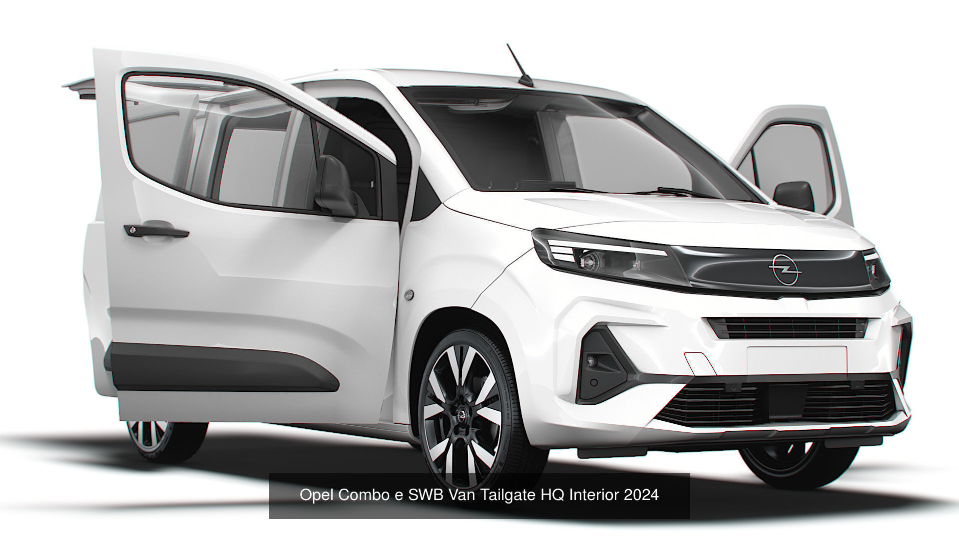 Stellantis Small E Van HQ Interior Tailgate 2024 3D Model Collection_3