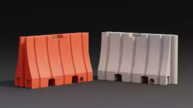 Water Filled Barricade Game-Ready