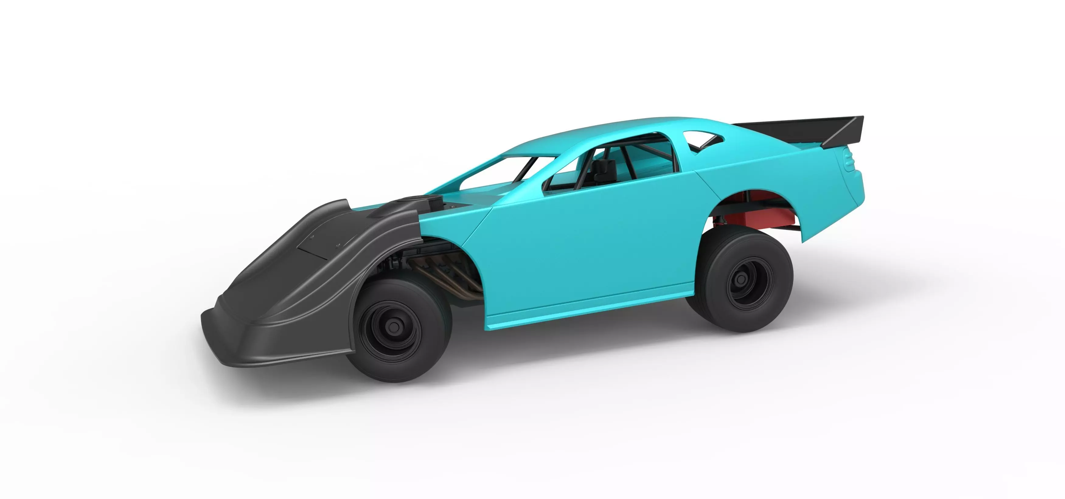 Australian Super Sedan Version 2 while turning Scale 1 to 25 3D print model