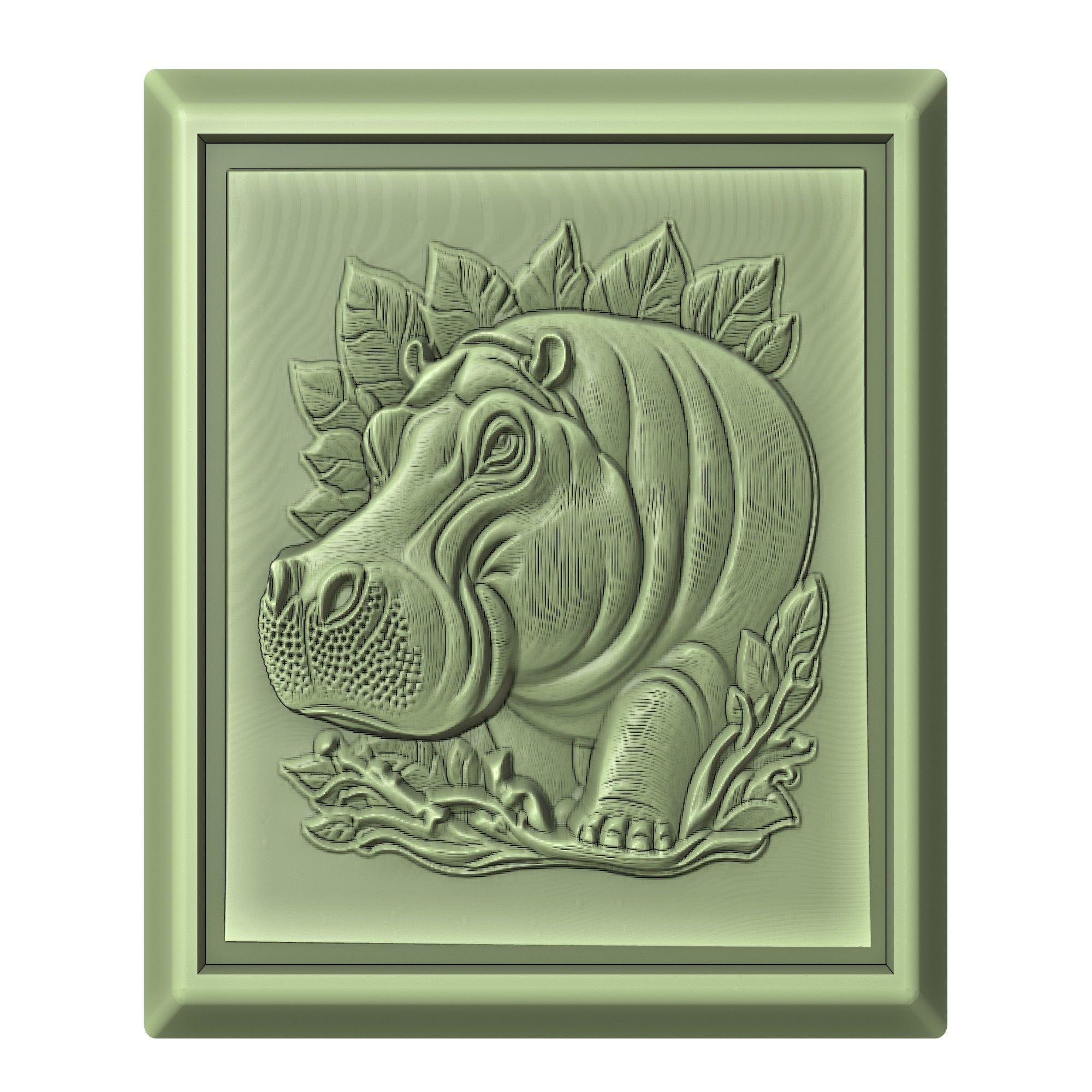 Hippopotamus Animal 3D print model_2