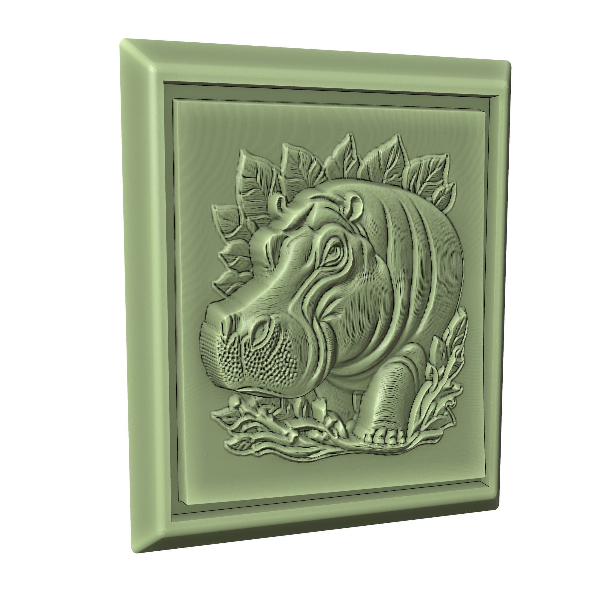 Hippopotamus Animal 3D print model_3