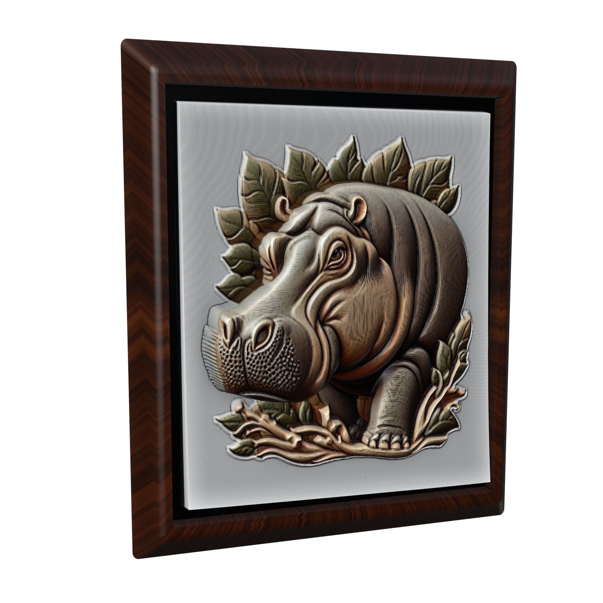 Hippopotamus Animal 3D print model_1