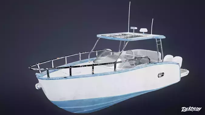 BOATYARD - Boat 22 - LOW POLY AND NANITE