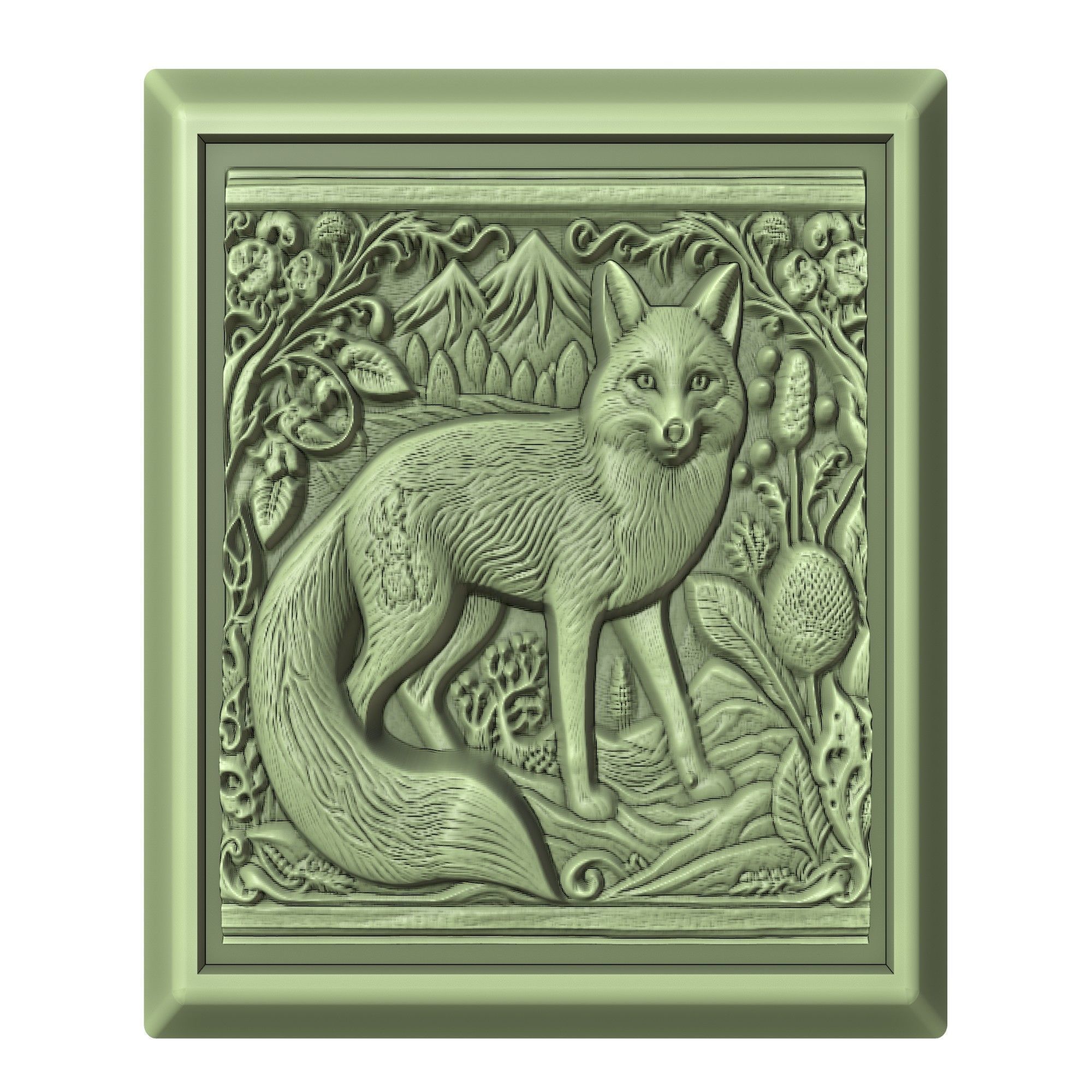 Fox Animal 3D print model_2