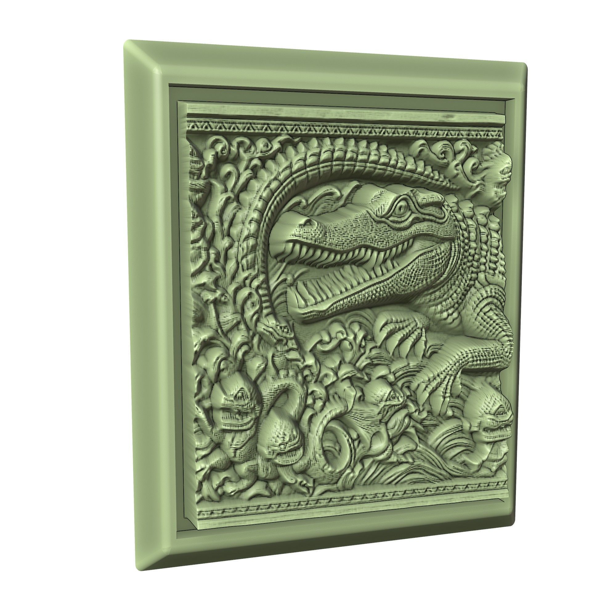 Crocodile Animal 3D print model_3