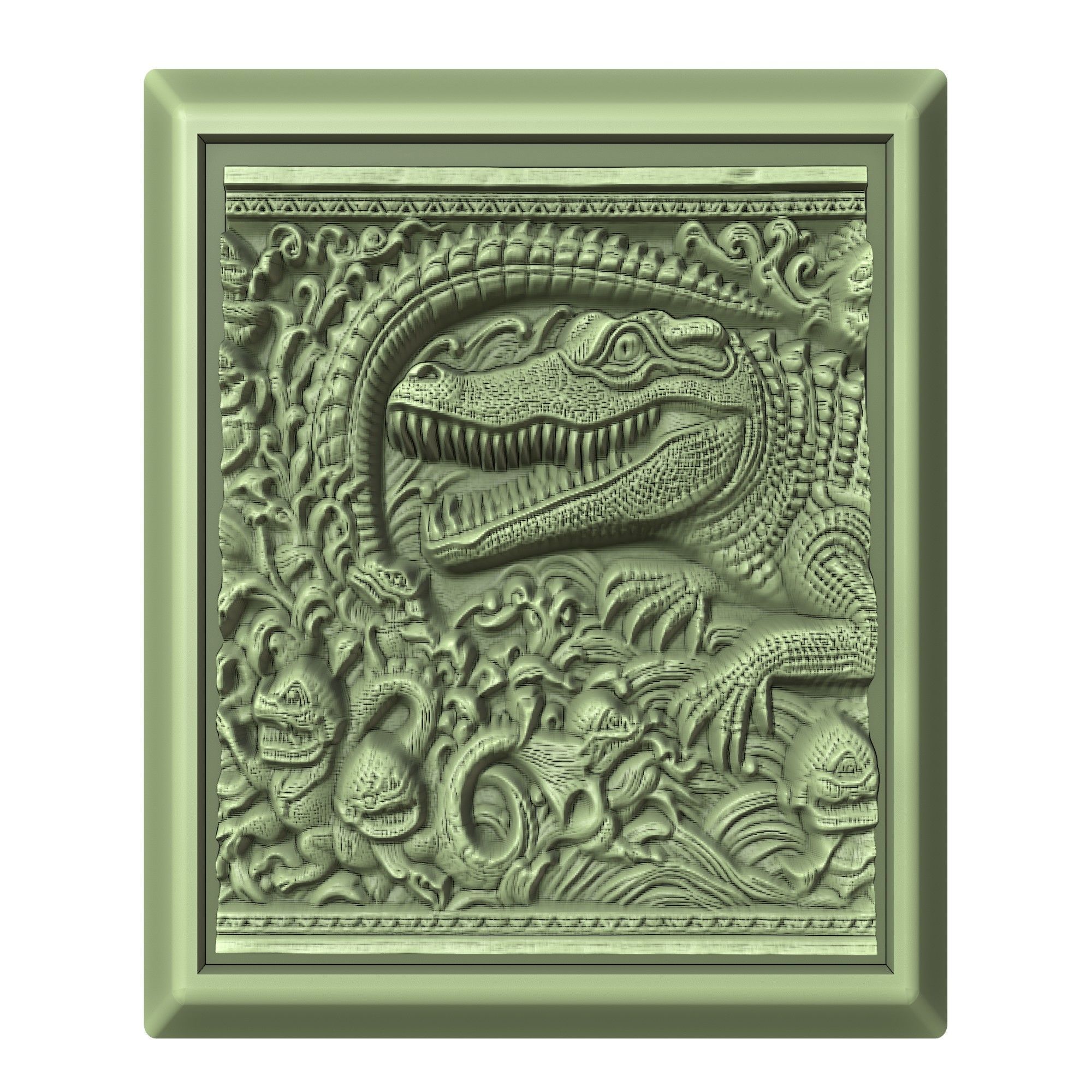 Crocodile Animal 3D print model_2