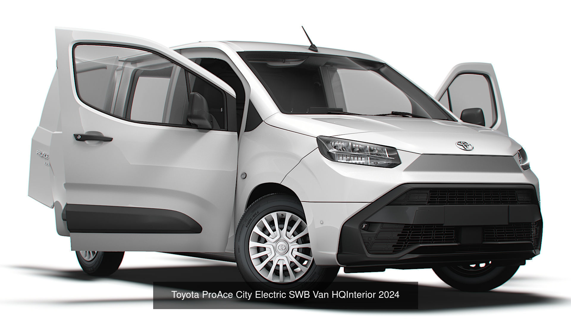 Stellantis Small E Van HQ Interior SWB 2024 3D Model Collection_5