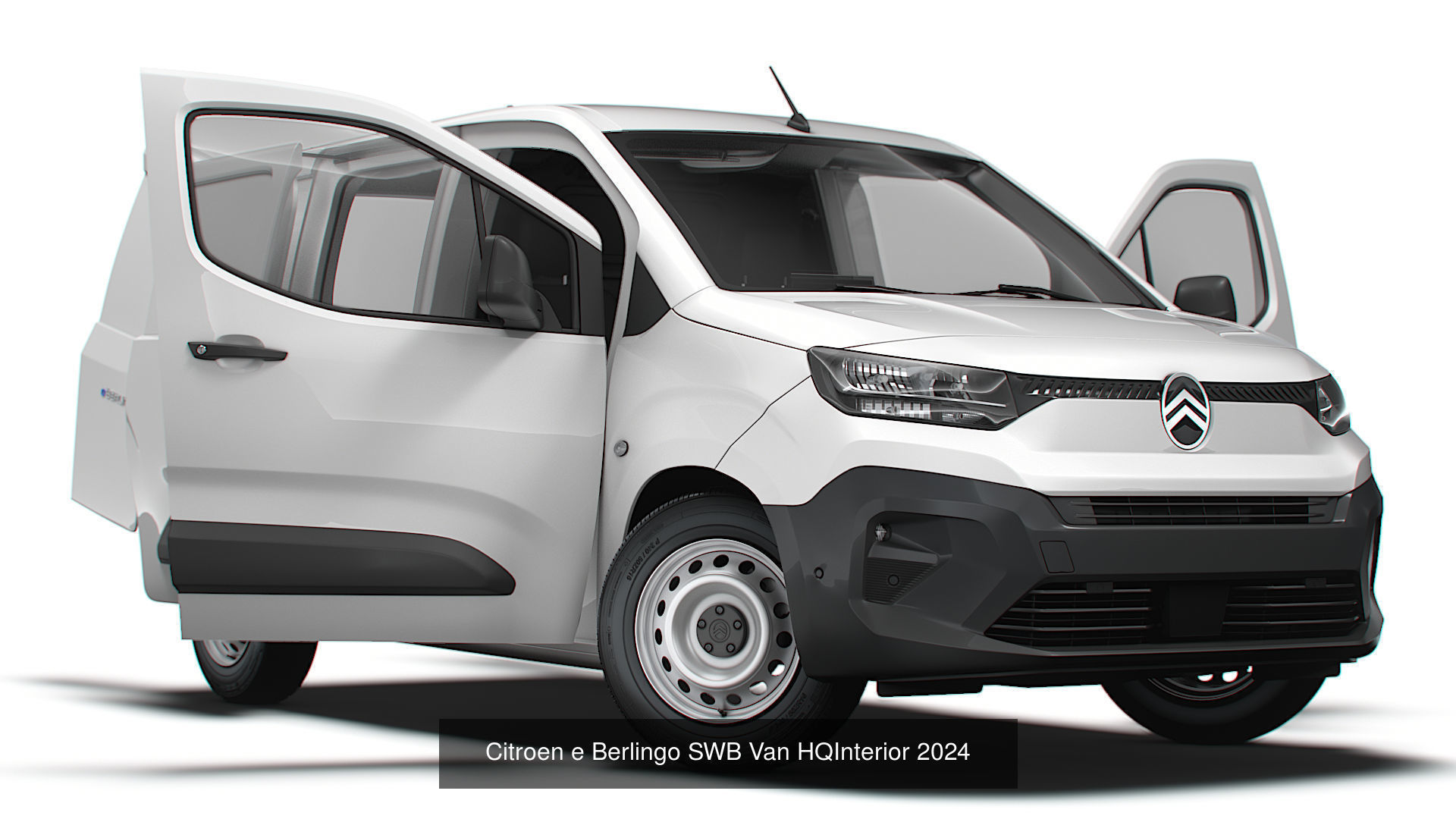 Stellantis Small E Van HQ Interior SWB 2024 3D Model Collection_1