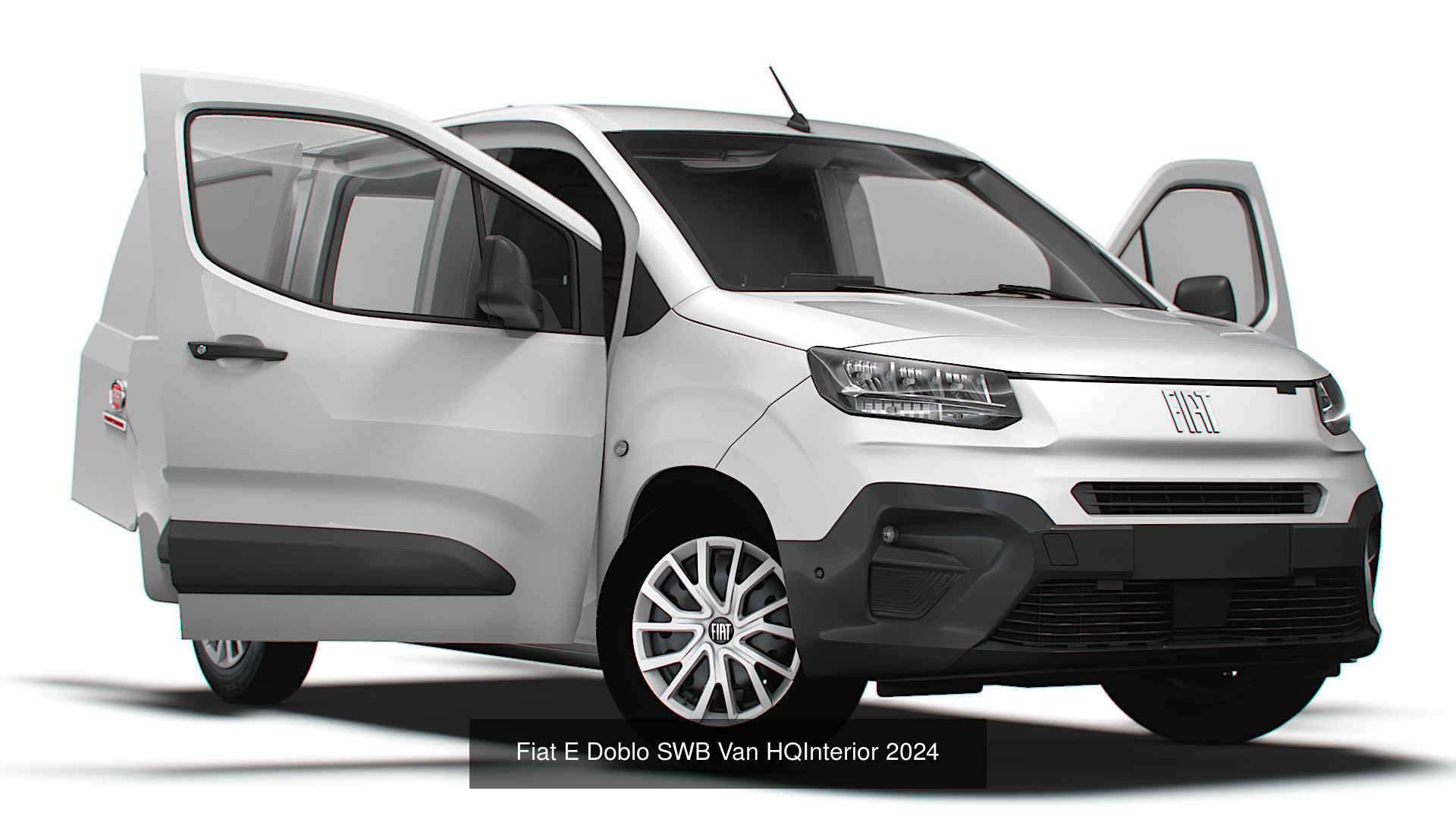 Stellantis Small E Van HQ Interior SWB 2024 3D Model Collection_2