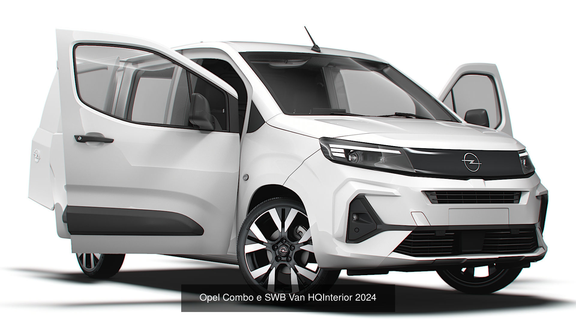 Stellantis Small E Van HQ Interior SWB 2024 3D Model Collection_3