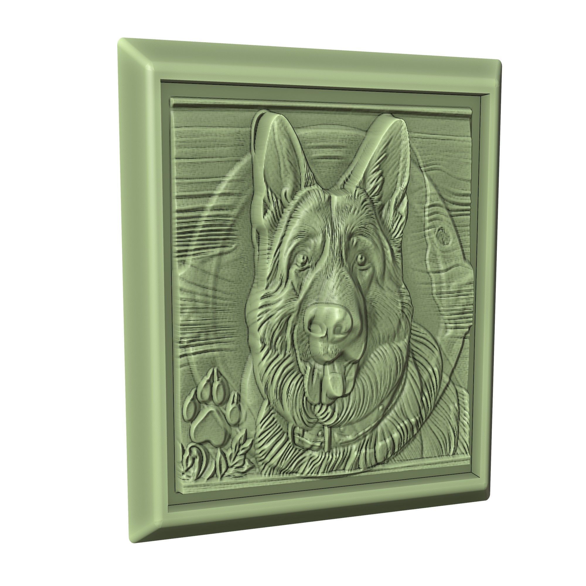 Dog German Shepherd Animal 3D print model_3