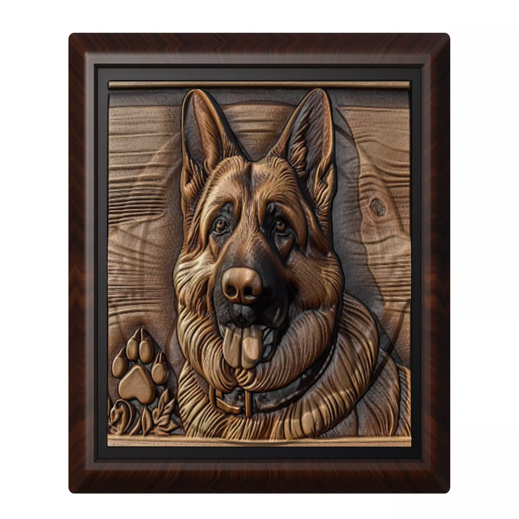 Dog German Shepherd Animal 3D print model_0