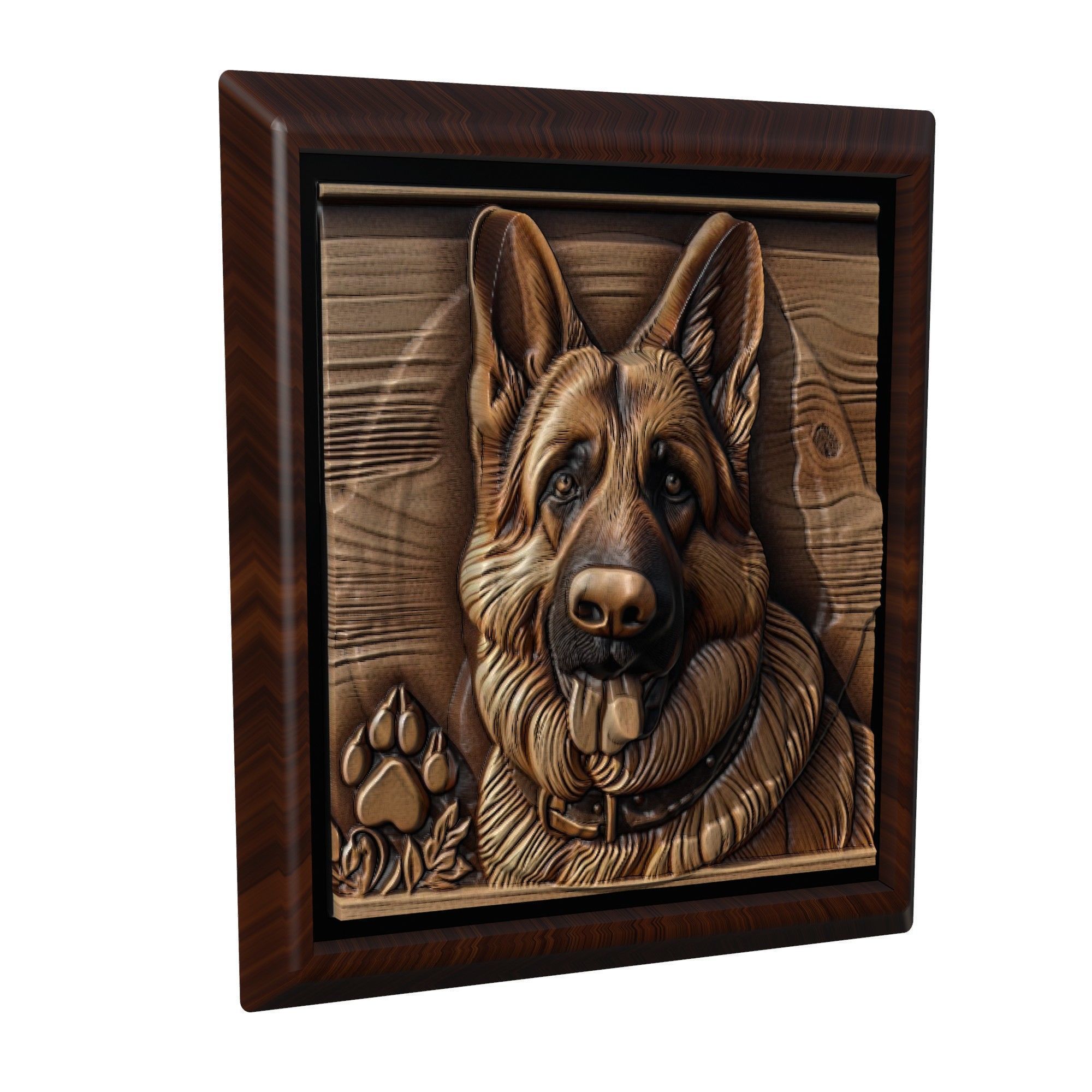 Dog German Shepherd Animal 3D print model_1