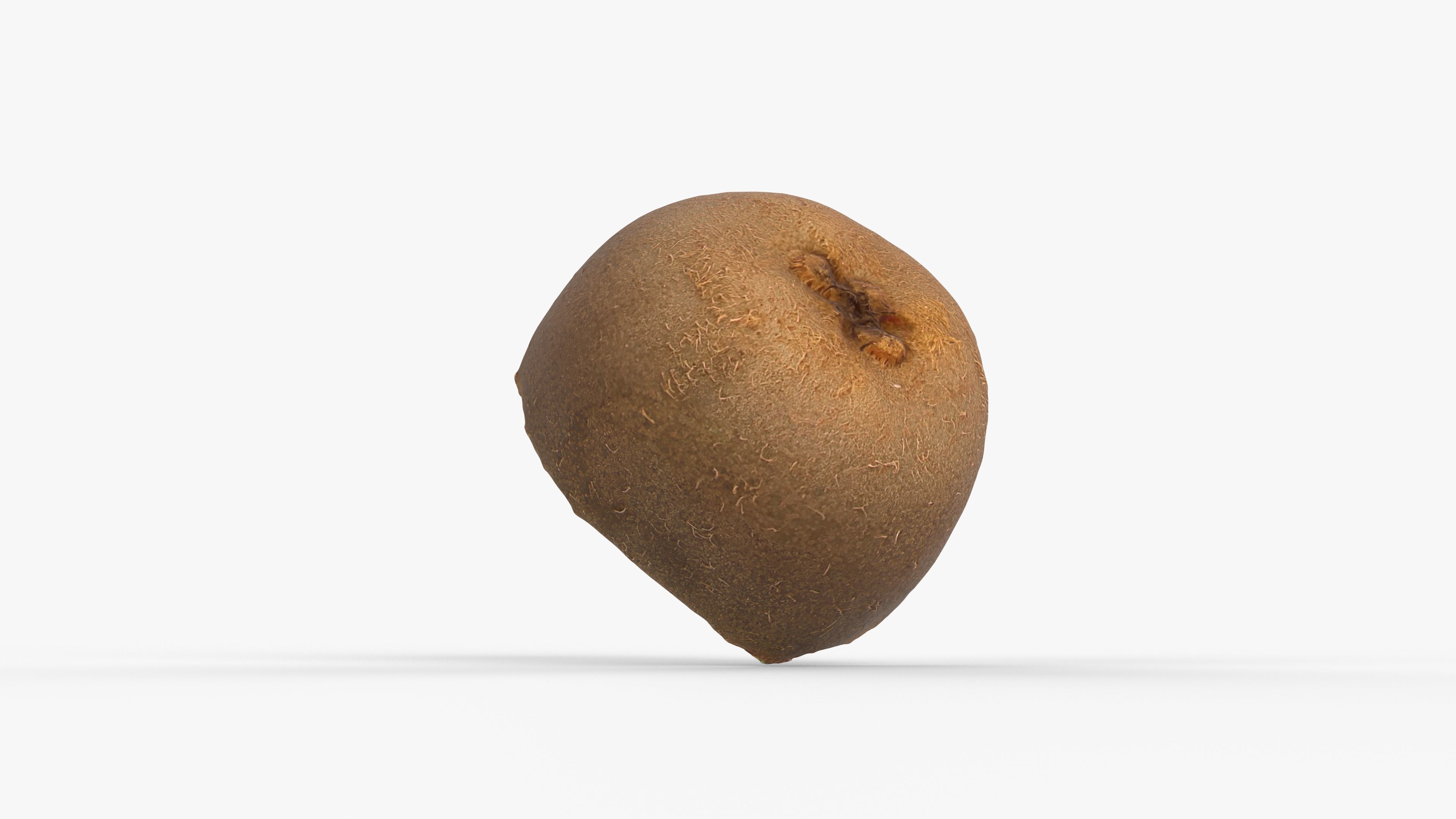 Photorealistic 3D scan half a kiwi Low-poly 3D model_14