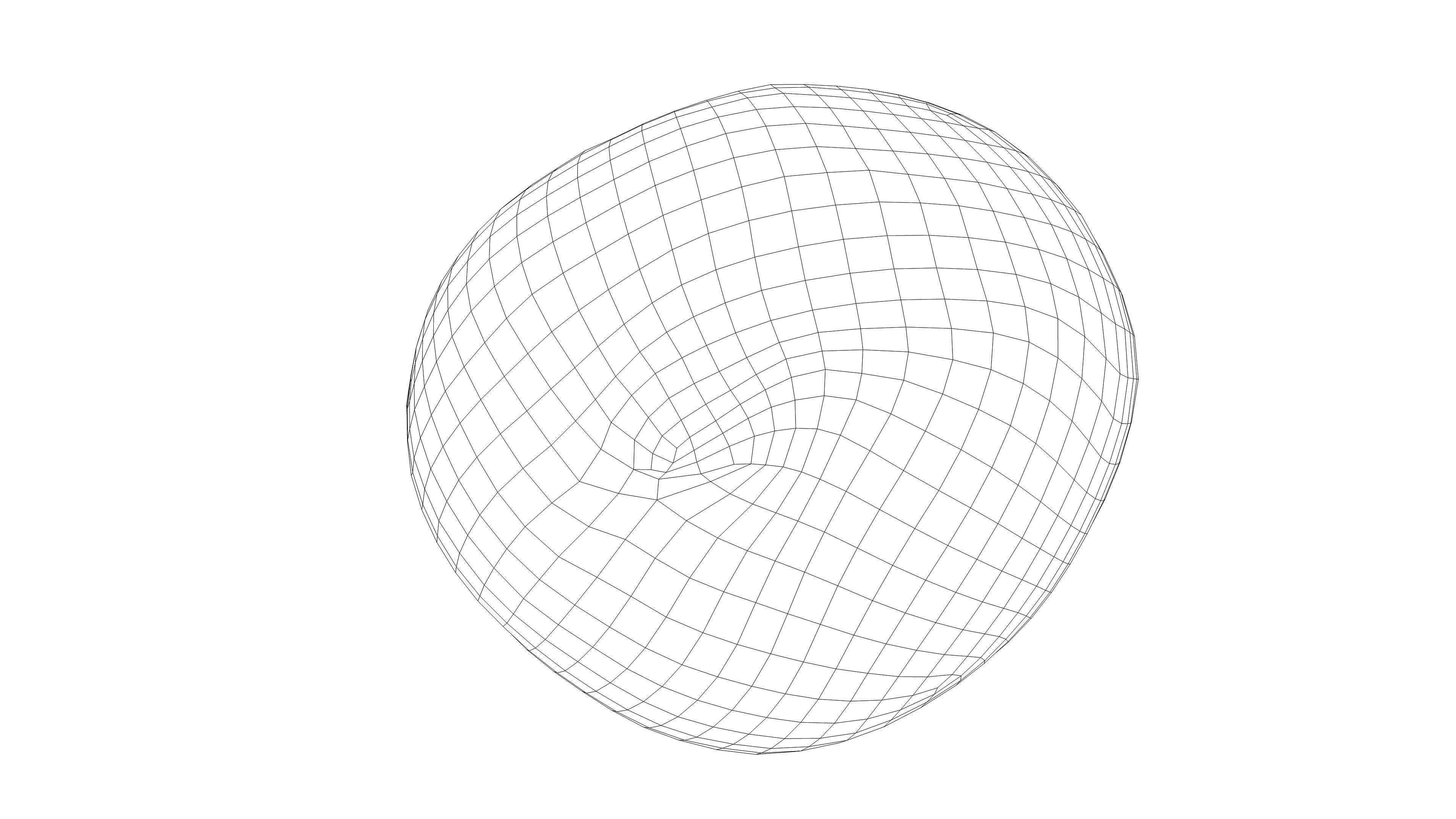 Photorealistic 3D scan half a kiwi Low-poly 3D model_17