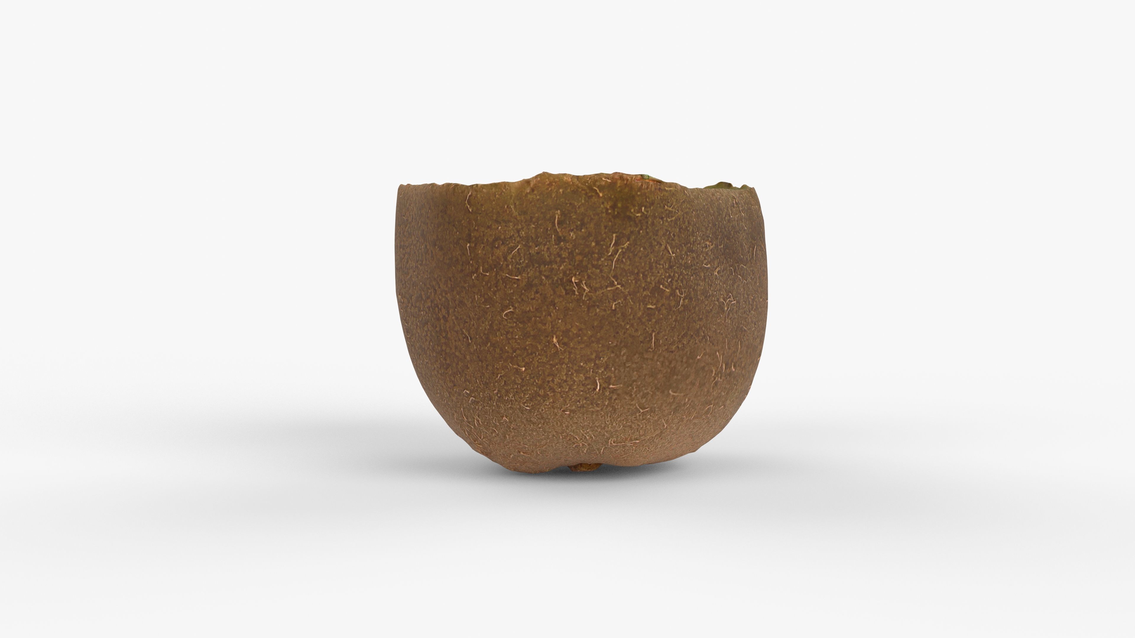Photorealistic 3D scan half a kiwi Low-poly 3D model_6